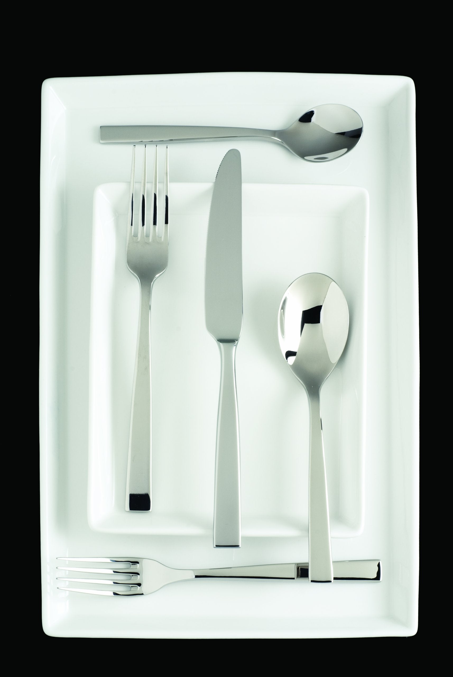 Fortessa Spada 18/10 Stainless Steel Flatware 20 Piece Place Setting, Service For 4