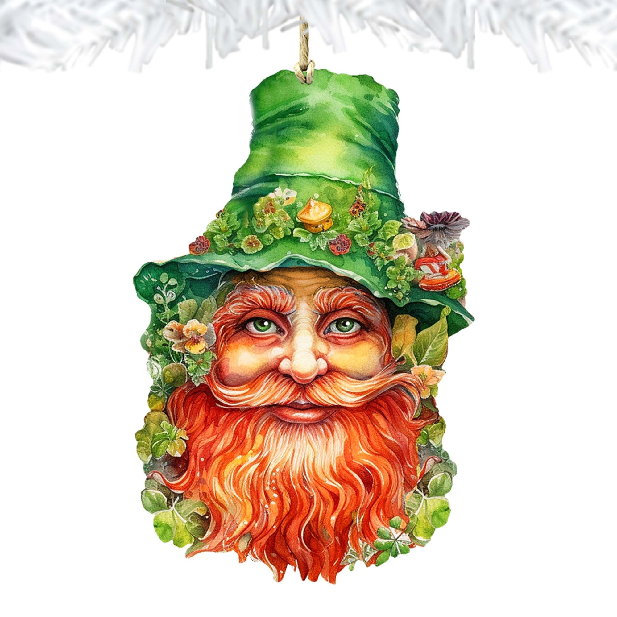 Happy St. Patrick Day Wooden Ornaments by G. DeBrekht Easter Spring Decor - 8652779