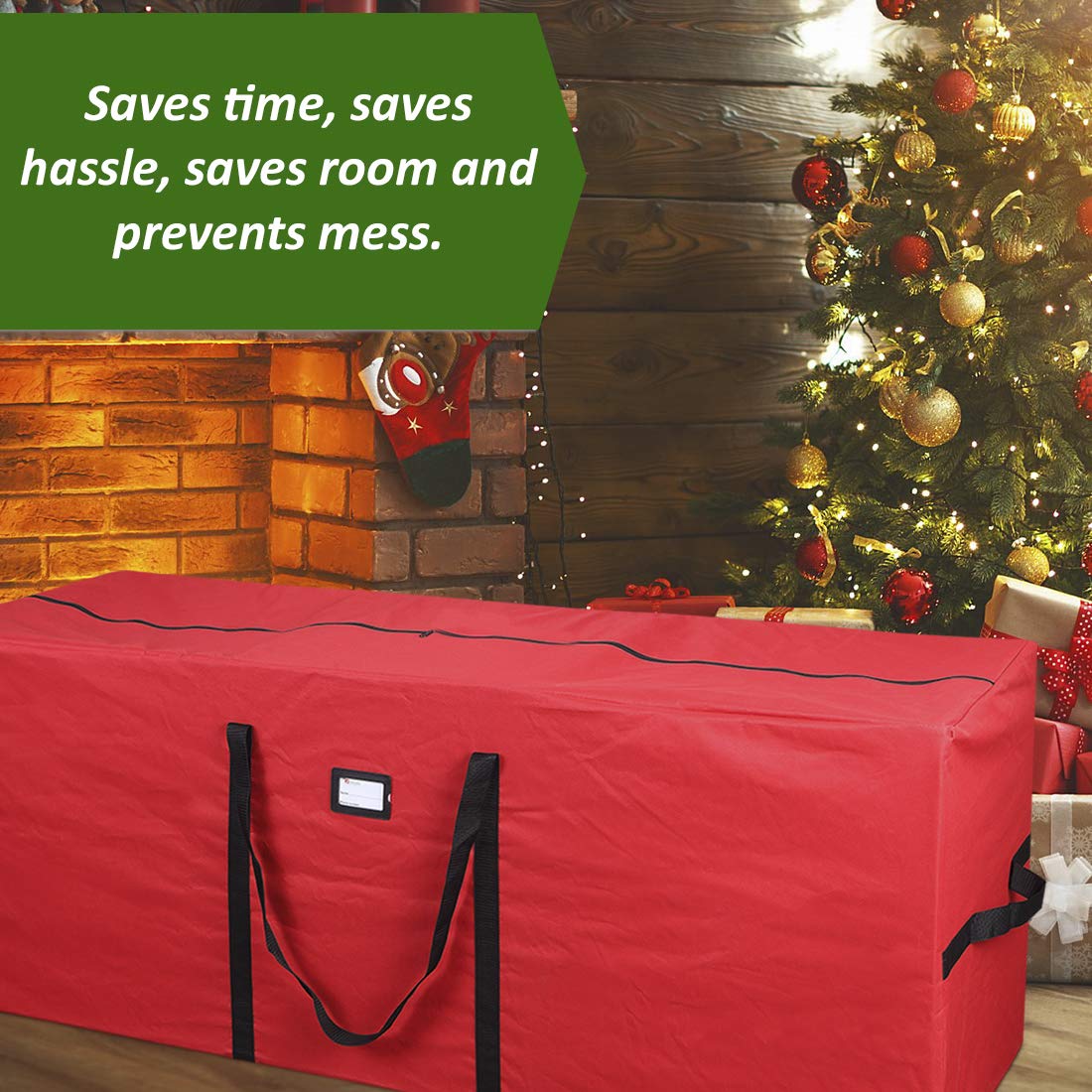 Primode Christmas Tree Storage Bag | Fits Up to 7-8 Ft. Disassembled Holiday Tree | 50    x 15    x 20    Tree Storage Container
