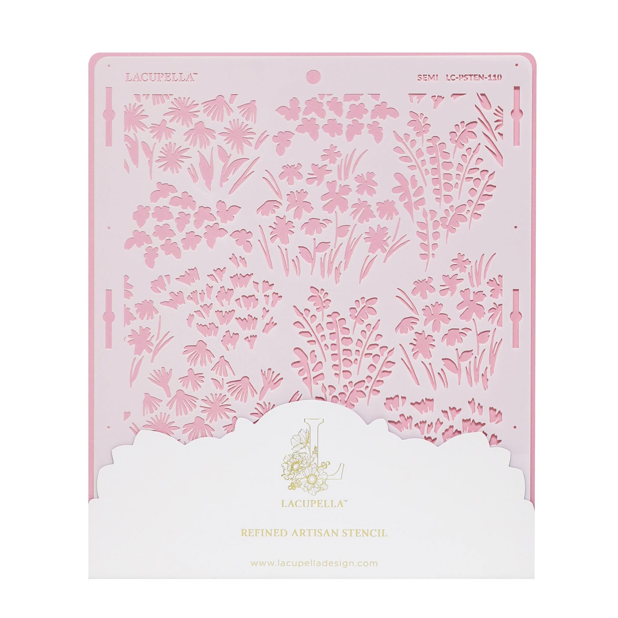 Lacupella Cake Stencil For Buttercream Cake, Royal Icing, Ganache, Painting, Art And Craft (Semi)