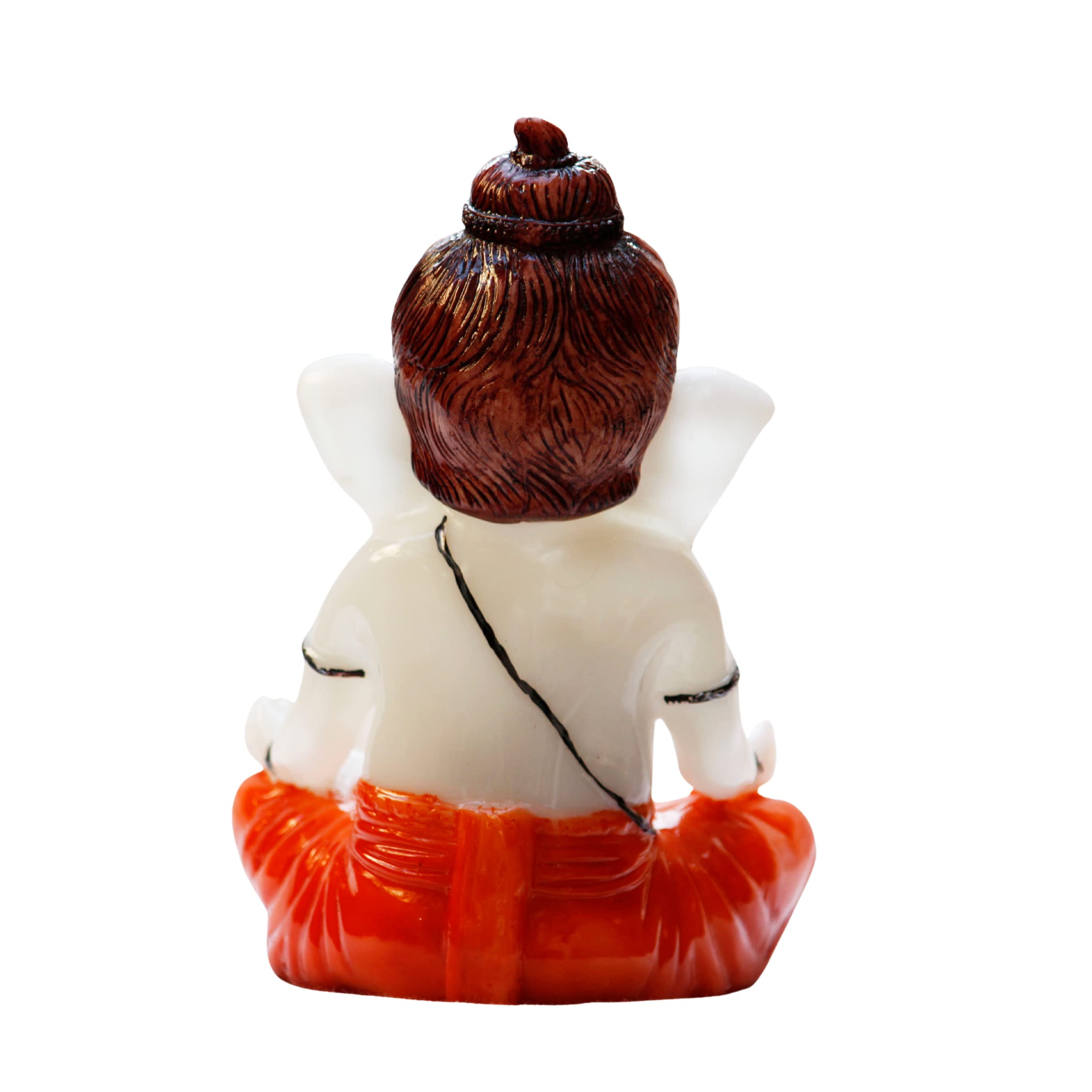 Miss Peach Lord Ganesh Ji Idol Ganesha Murti For Home Office Dcor,Orange