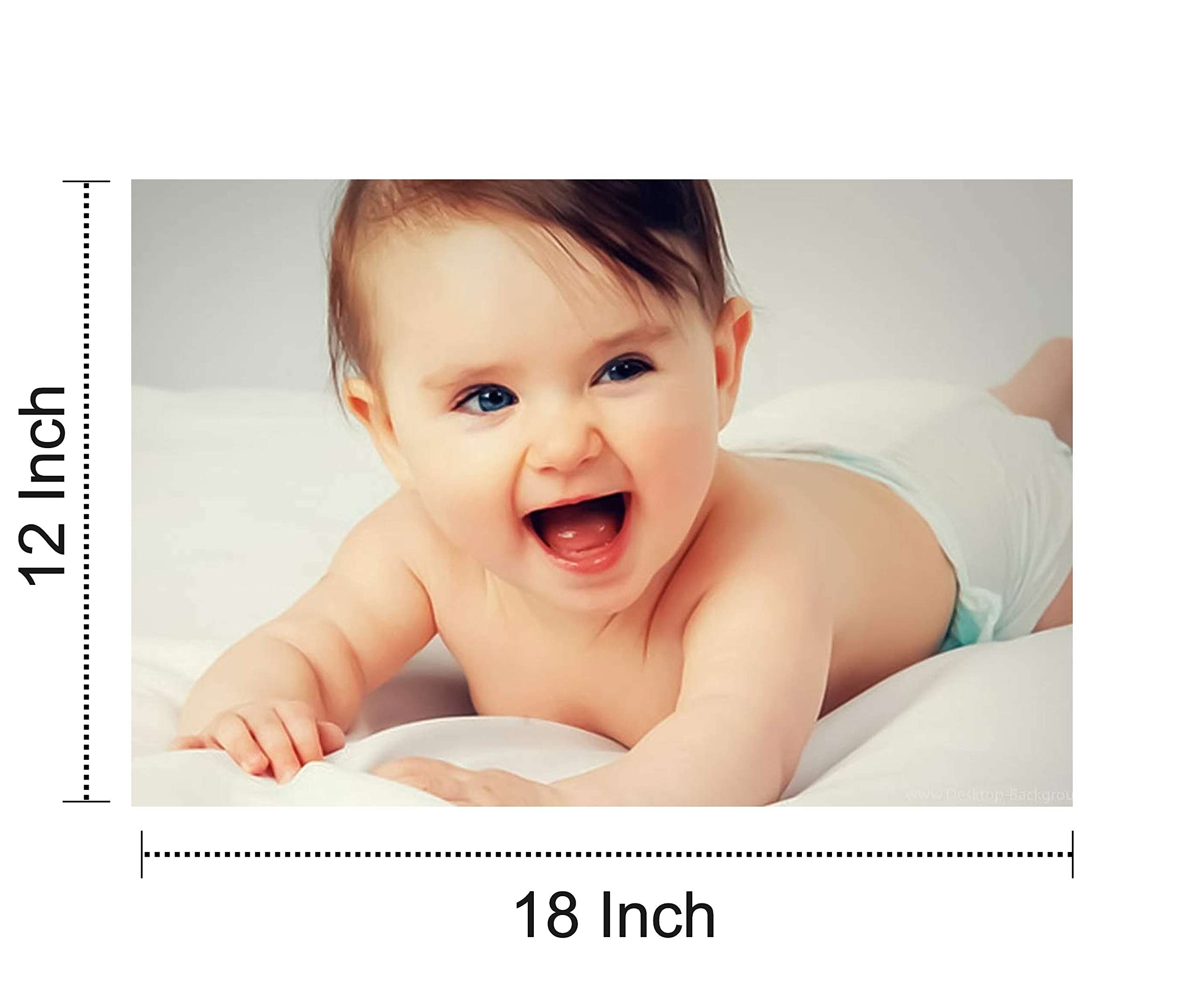 Craft Qila Cute Smiling Baby Poster For Pregnant Women Room Decor Cq08 (Size : 12 X 18 Inch) Pack Of 4