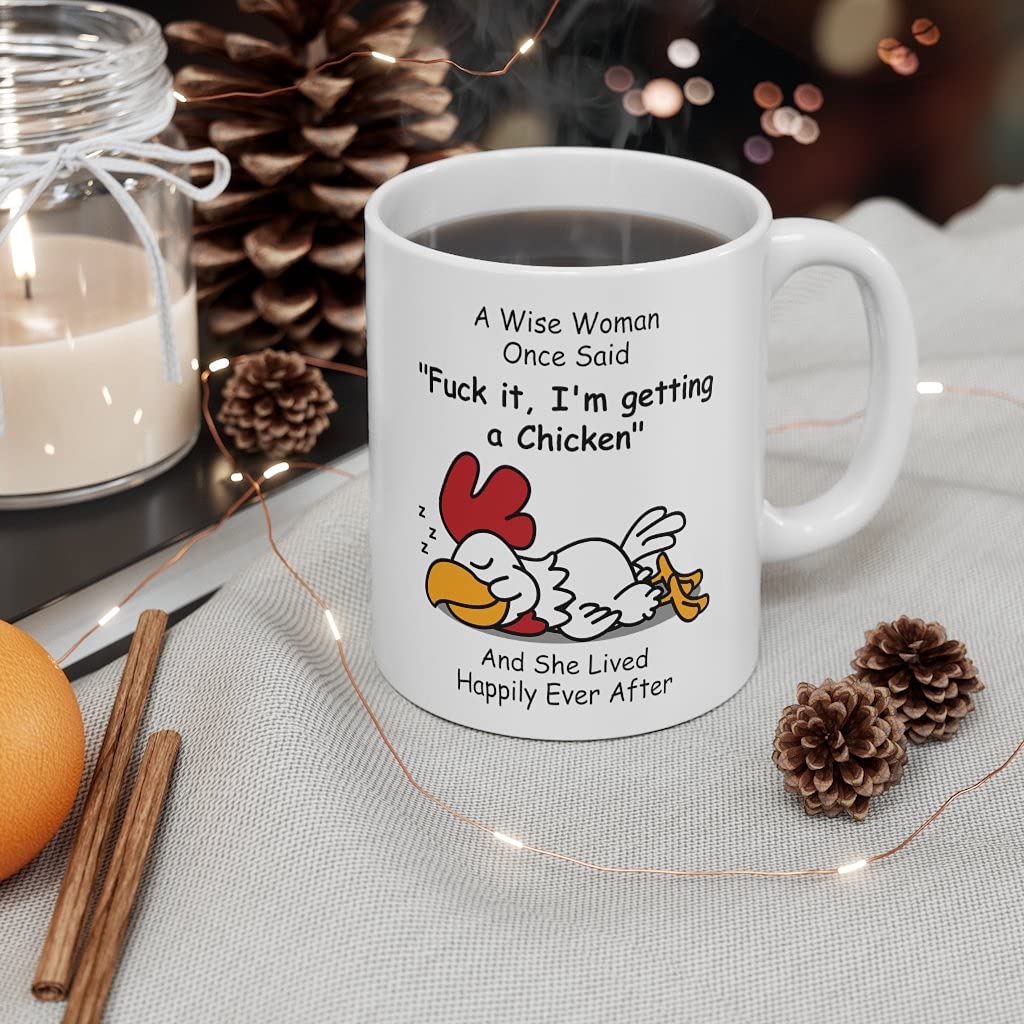 Funny Chicken Rooster Gifts For Women Adults Chickens Roosters Lovers Mom Mug Birthday Gift Christmas 2021 Sarcasm Wise Woman On