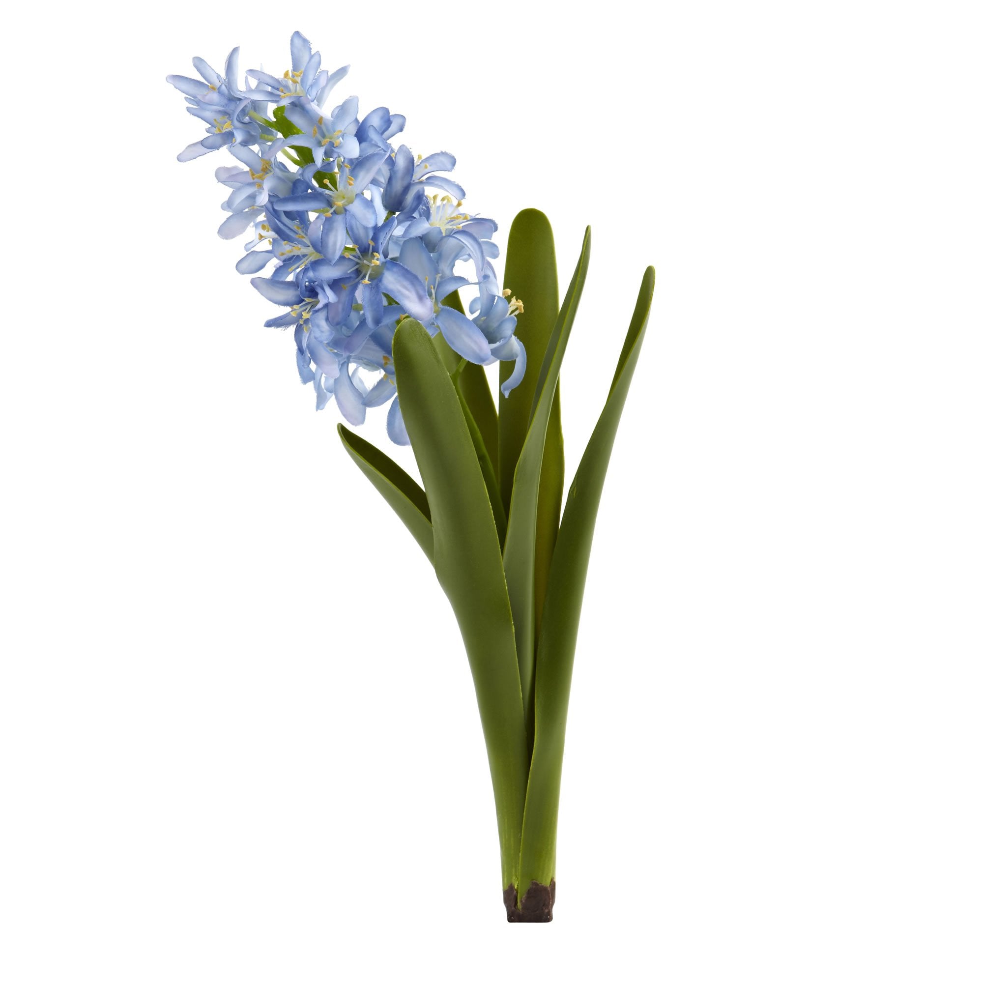 Nearly Natural Hyacinth Artificial (Set of 4) Silk Flowers, 13H x 4W x 3D, Blue, 4 Count