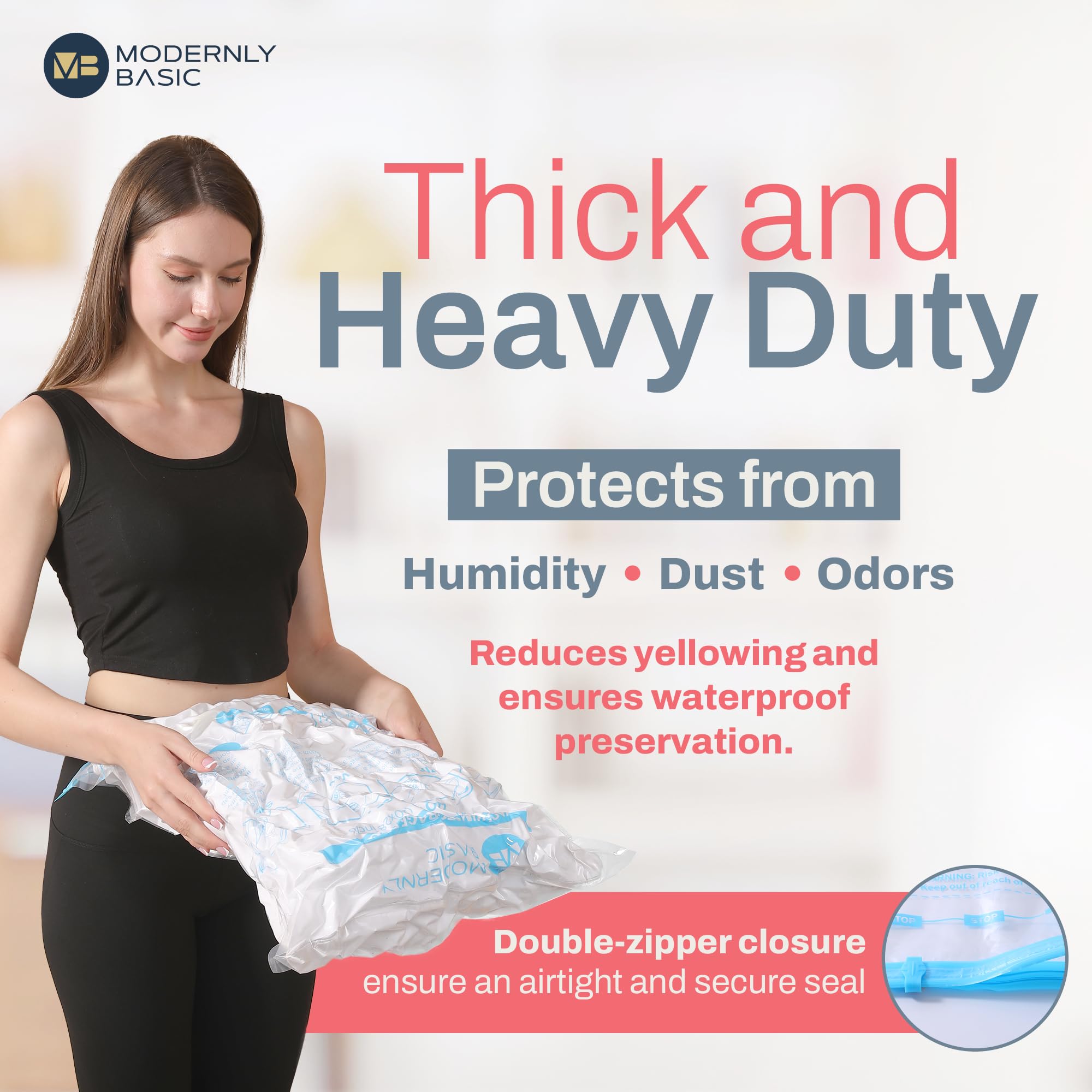 20 Pack Vacuum Storage Bags With Electric Pump, (4 Jumbo/4 Large/ 4 Medium/ 4 Small/ 4 Roll) Vacuum Sealed Bags For Clothing, Co