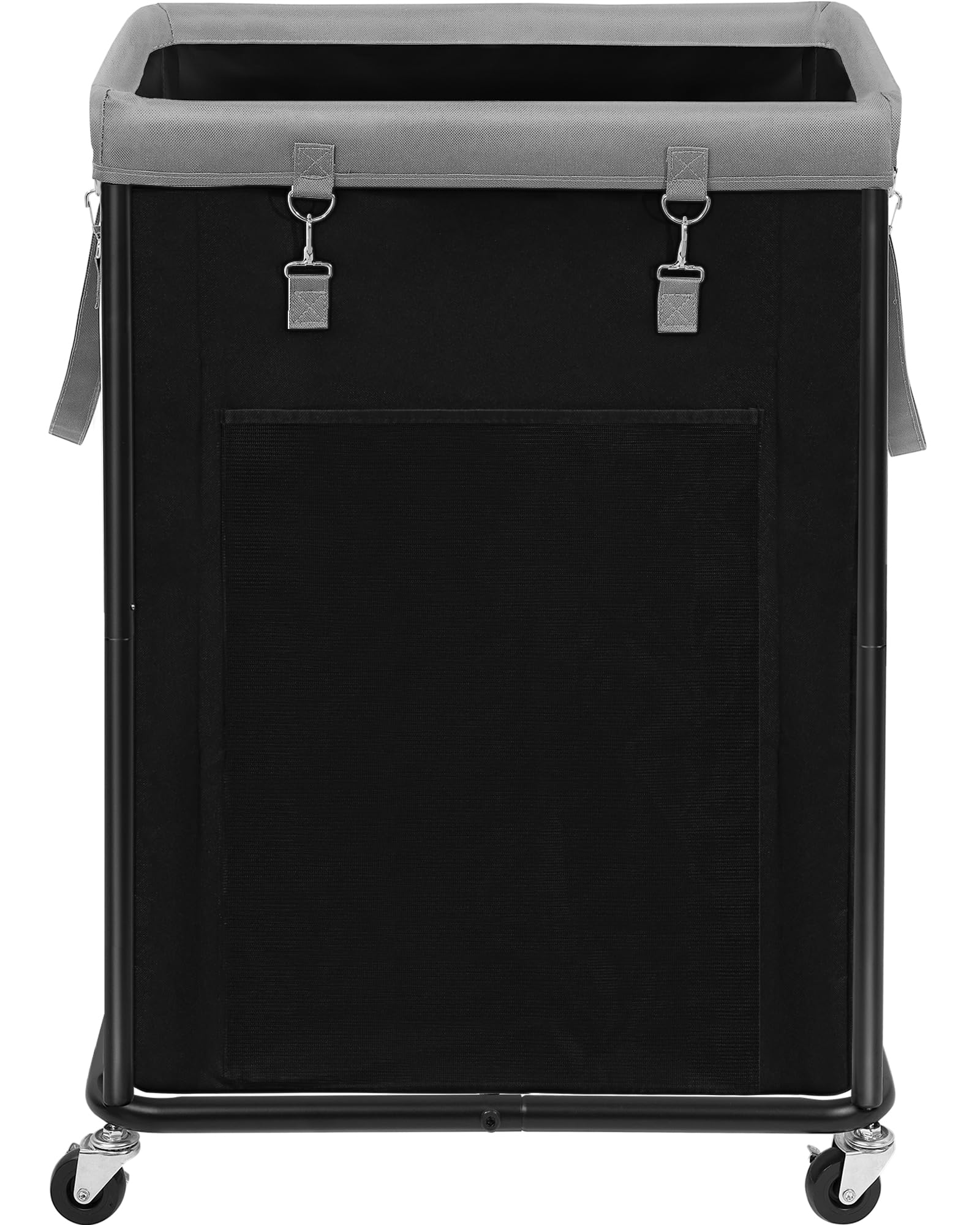 Storage Maniac Large Laundry Basket With Wheels 160L Rolling Laundry Hamper Laundry Cart With Metal Frame And Removable Bag, Clo