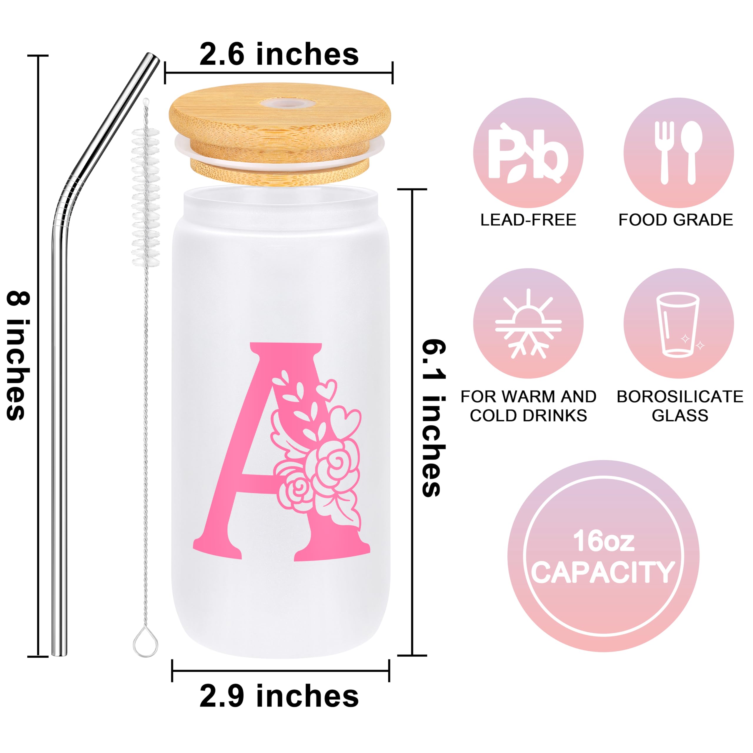Gifts for Teen Girls, Easter Christmas Valentine s Day Birthday Gifts for Teen Girls Pink Initial A
