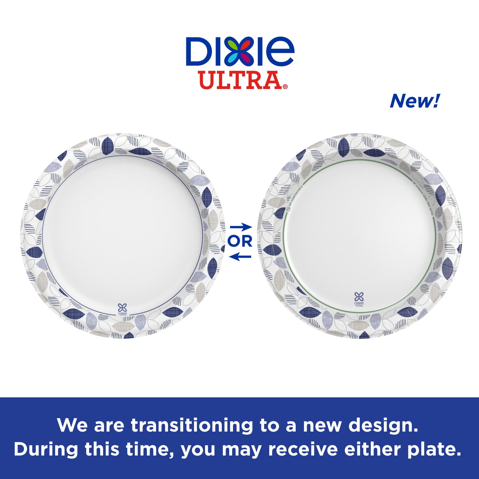 Dixie Ultra, Large Paper Plates, 10 Inch, 172 Count, 3X Stronger*, Heavy Duty, Microwave-Safe, Soak-Proof, Cut Resistant, Dispos