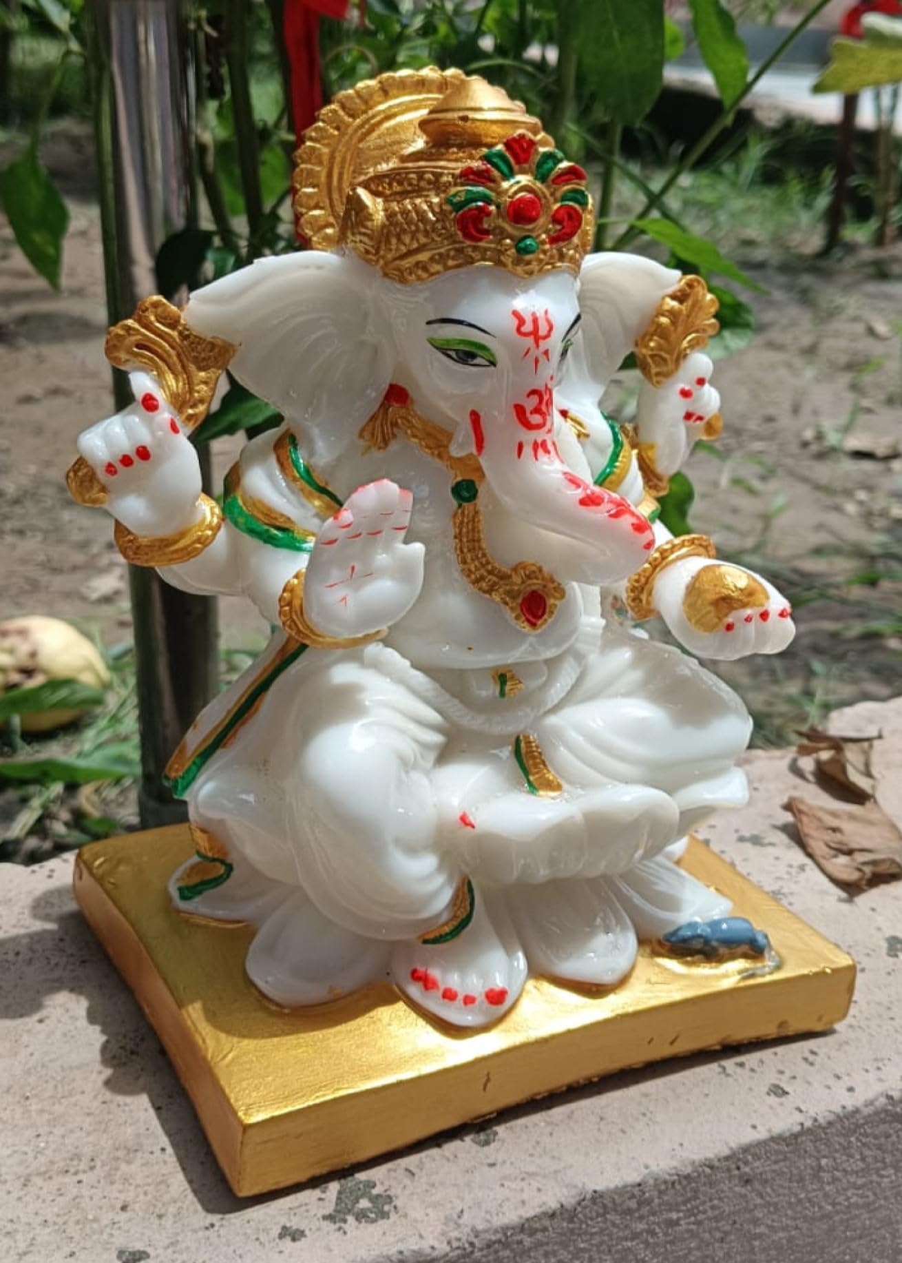 Ani Divine Marble Ganesh Idol | Vinayaka Statue | Ganpati Murti | Ganesha Idol For Home Decor | Ganpati Idol For Diwali Decorati