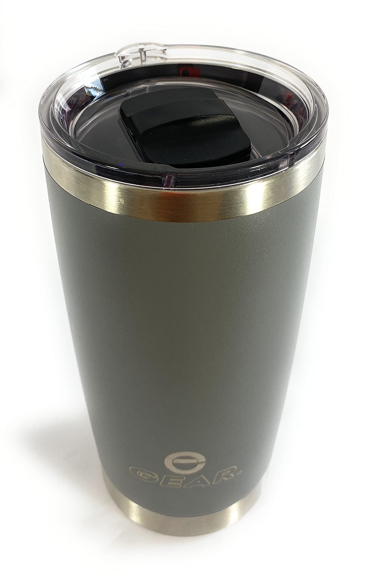 Enthusiast Gear 20 Oz Tumbler With Magnetic Slider Lid, Stainless Steel, Vacuum Insulated For Hot And Cold Drinks (Grey, 20 Oz)