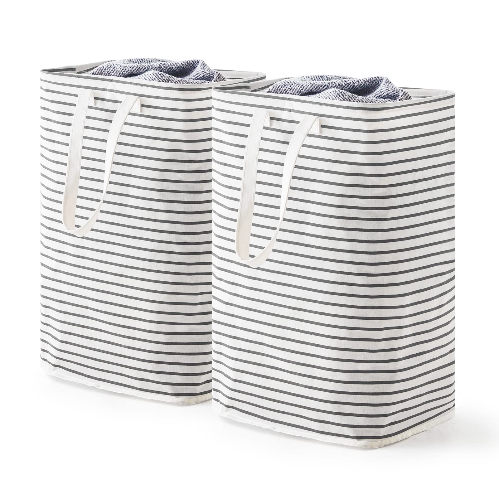 72L Freestanding Laundry Hamper, Collapsible Waterproof Clothes Basket With Easy Carry Long Handle, Washing Bag For Clothes, Toy