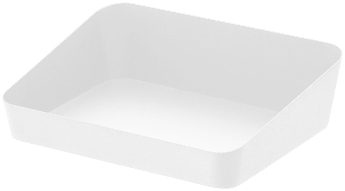 Yamazaki Home 4219 Tower Amenity Tray Wide S White, Medium