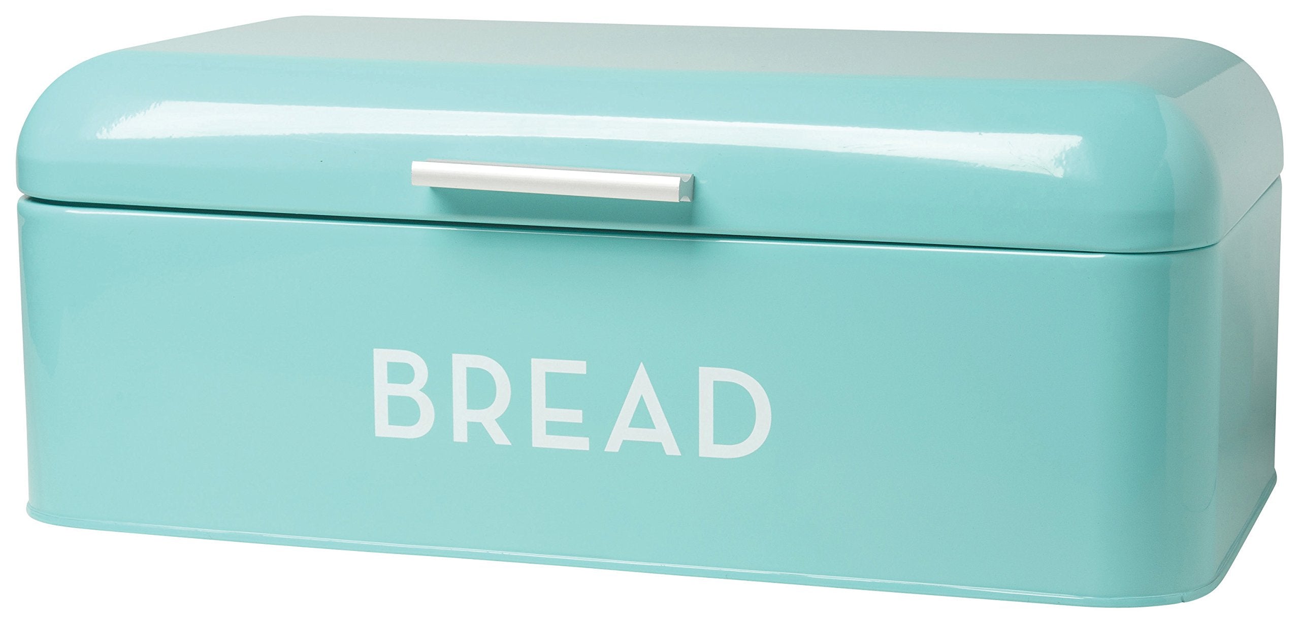 Now Designs Metal Bread Storage Bin, Turquoise, 16X9X65 Inches