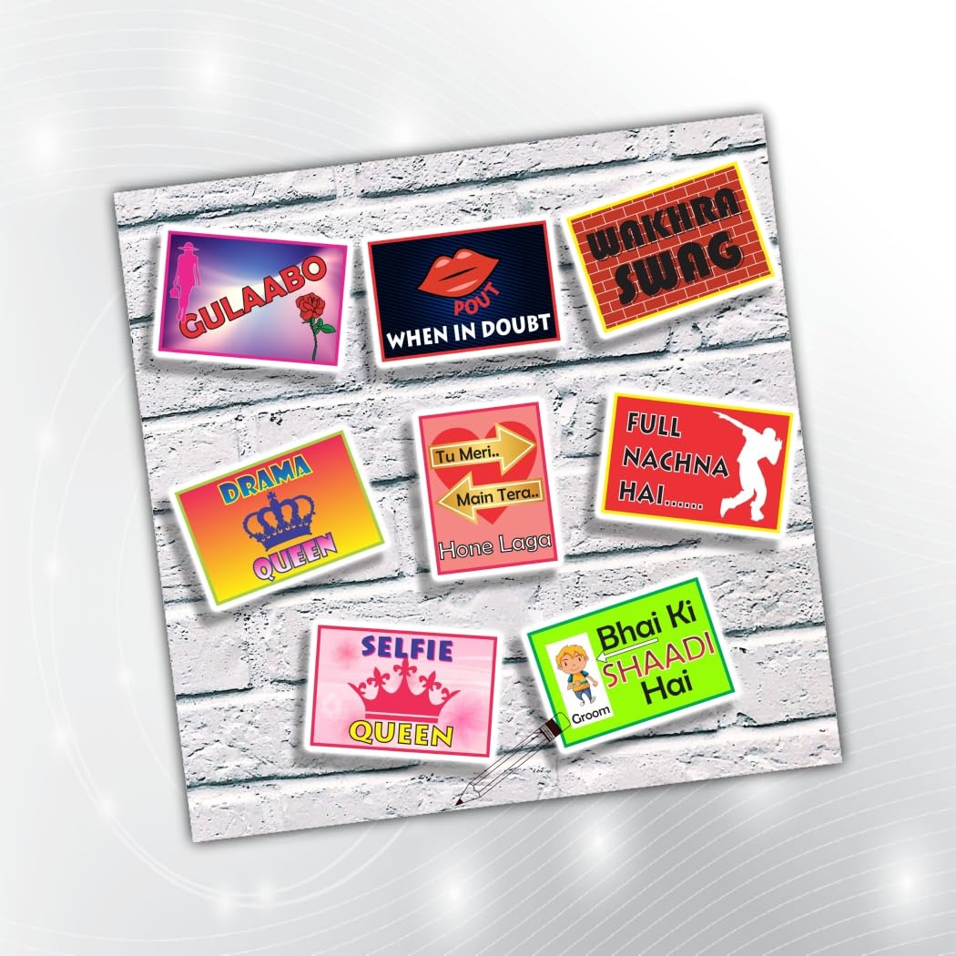 PartyStuff Wedding Theme Props  Ladies Wedding Speech Bubbles (8 Cards)