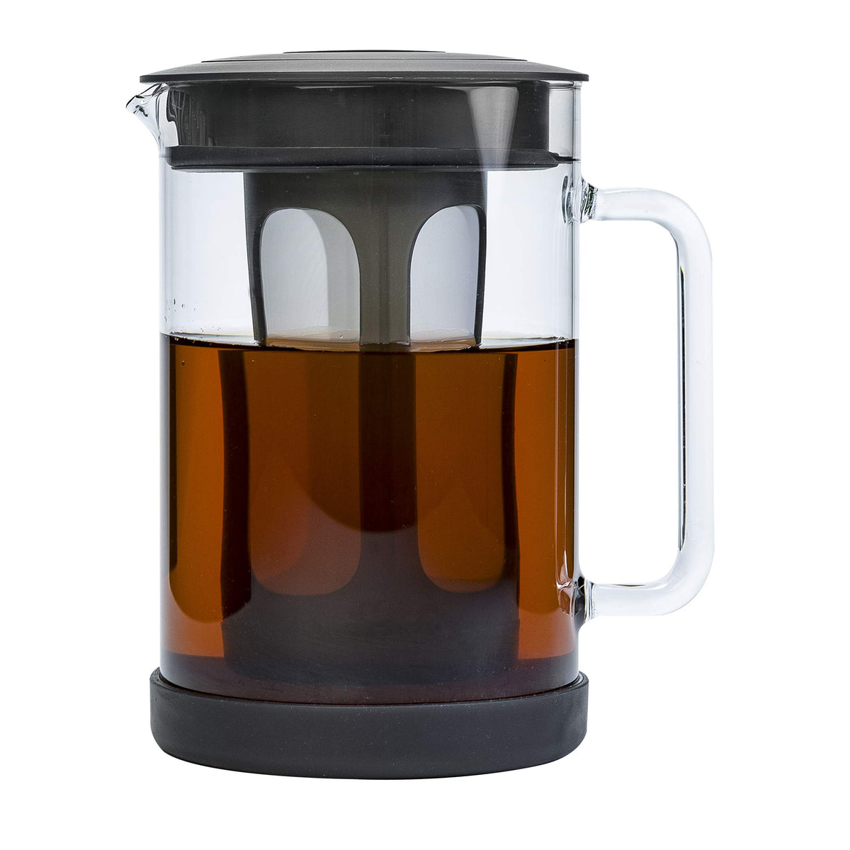 Primula Pace Cold Brew Iced Coffee Maker With Durable Glass Pitcher And Airtight Lid, Dishwasher Safe, Perfect 6 Cup Size, 1.6 Q