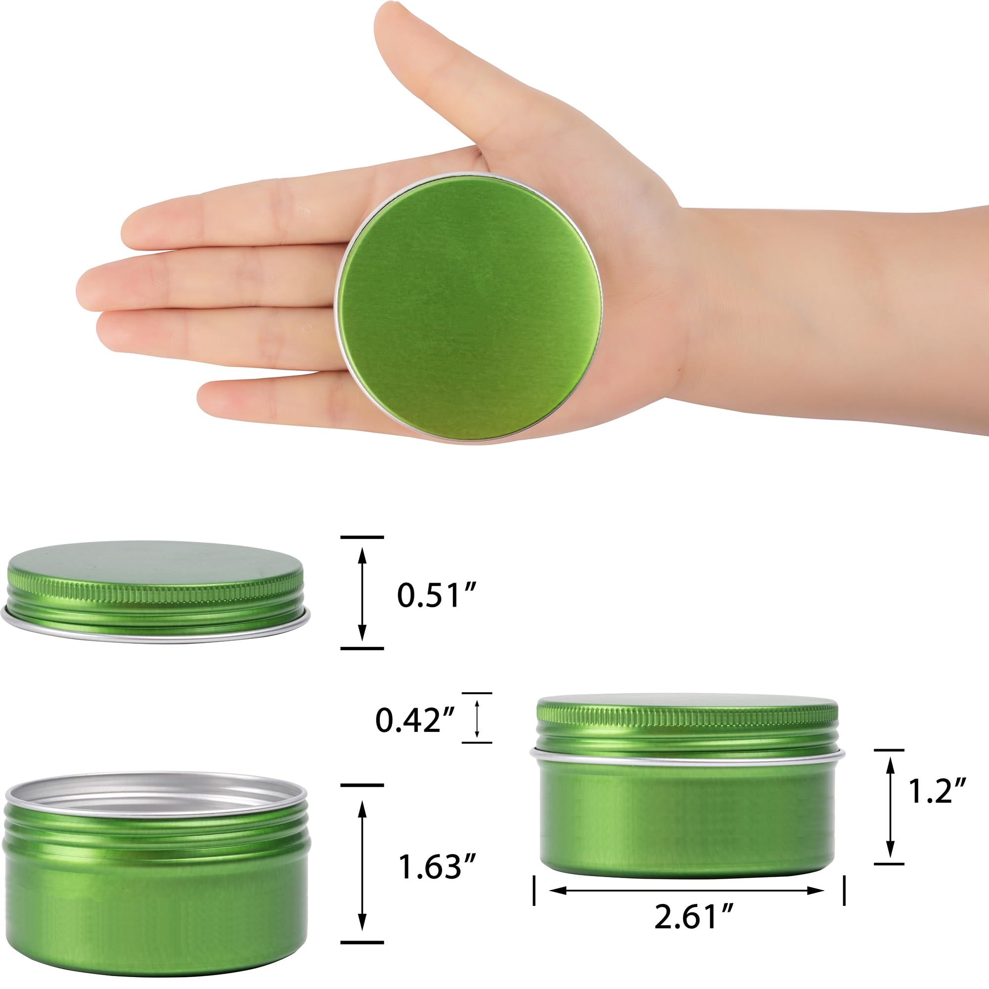 24 Pack 4Oz Screw Top Aluminum Tin Jars With Screw Lids And Blank Labels - Refillable 120Ml Metal Containers For Lip Balms, Cand