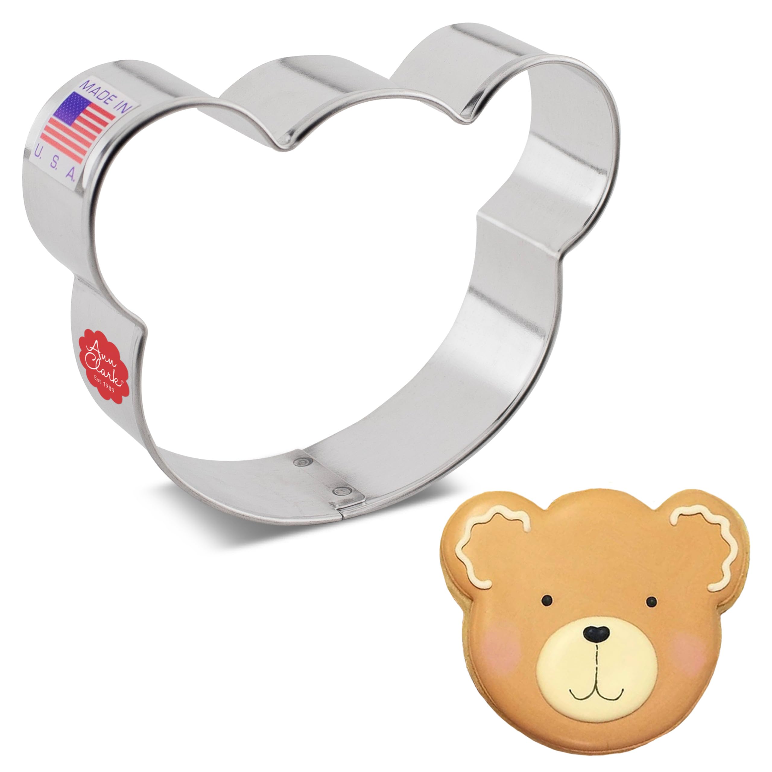 Bear Sandwich Cutter Cookie Cutter 3.5'' Made In Usa By Ann Clark