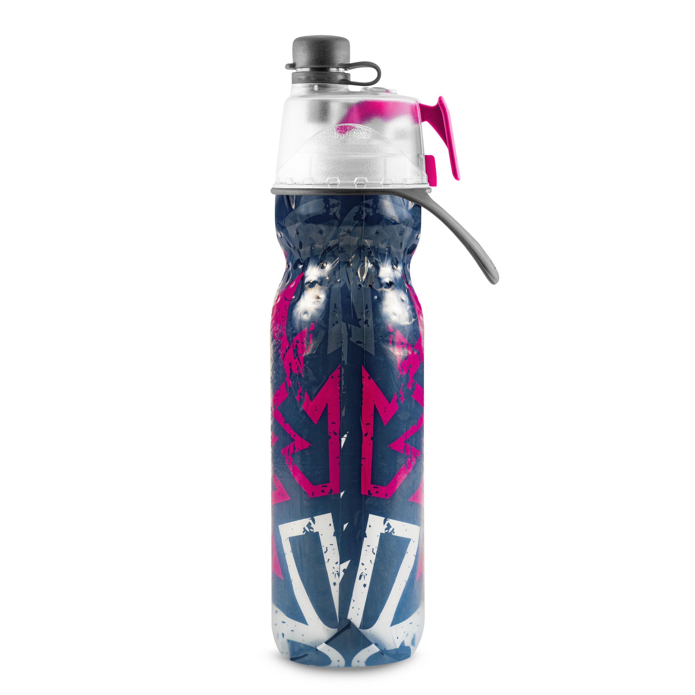 O2Cool Mist 'N Sip Misting Water Bottle 2-In-1 Mist And Sip Function With No Leak Pull Top Spout Reusable Sports Water Bottle -