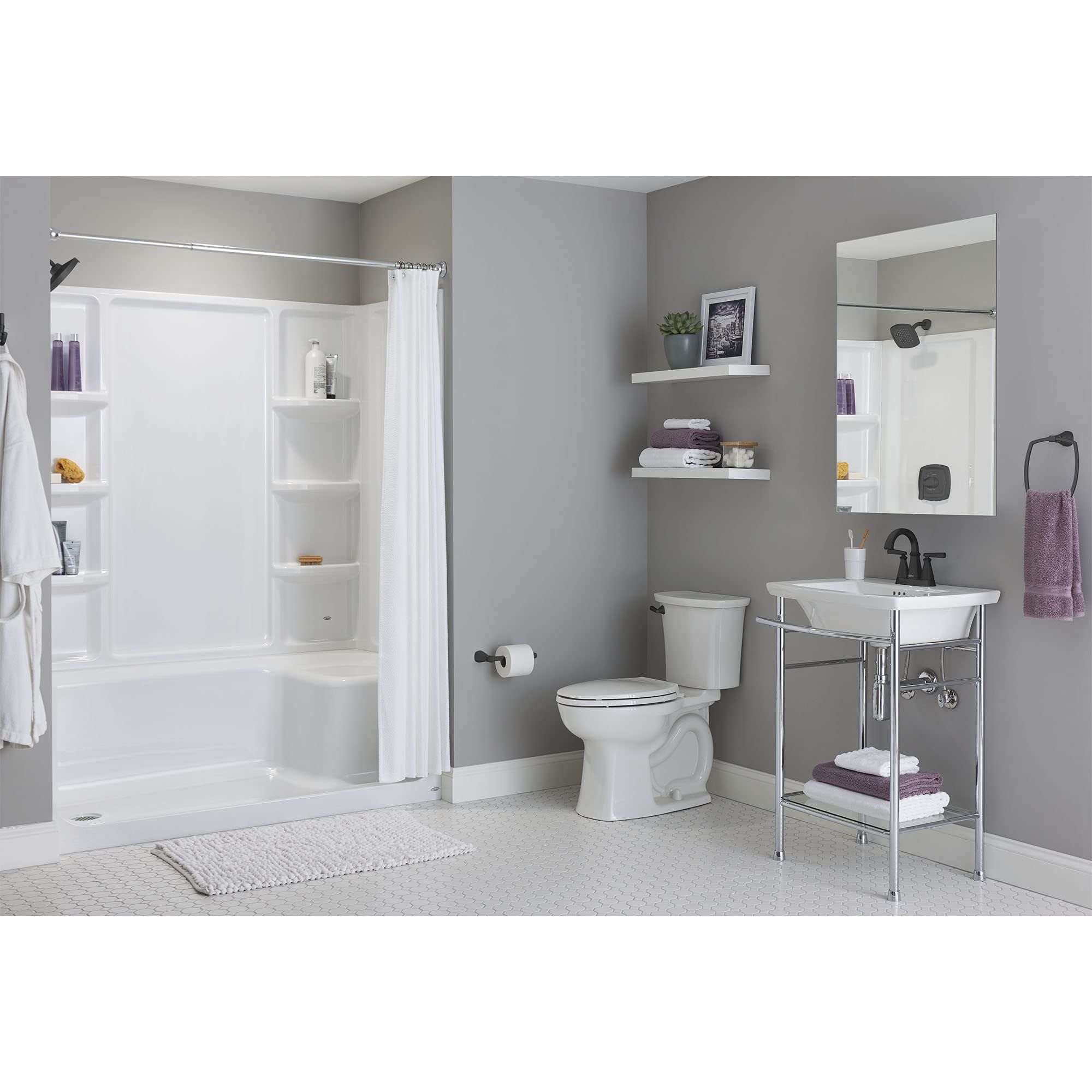 American Standard 7353230.243 Townsend Toilet Paper Holder, Matte Black