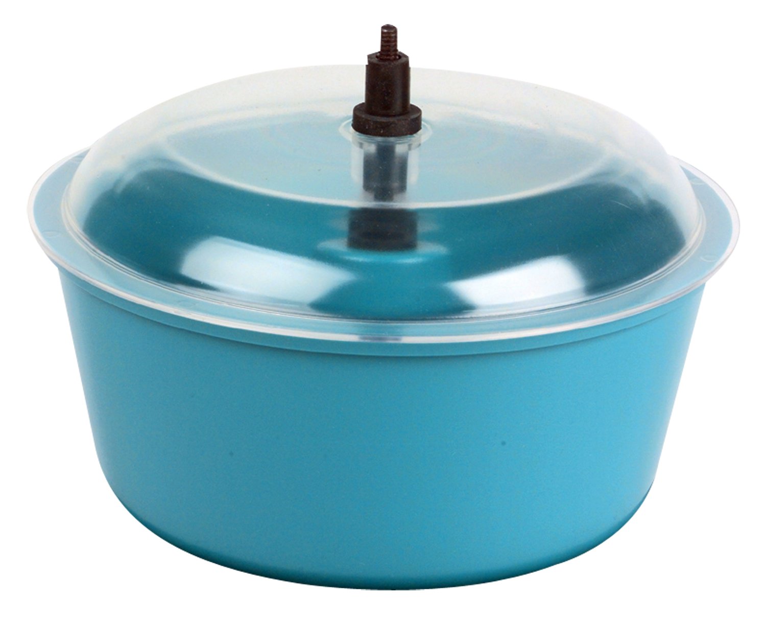 Raytech 23-005 Polyethylene Bowl with Lid, 0.05 Cubic feet Capacity, 8 Diameter, for TV-5 Standard Vibratory Tumbler