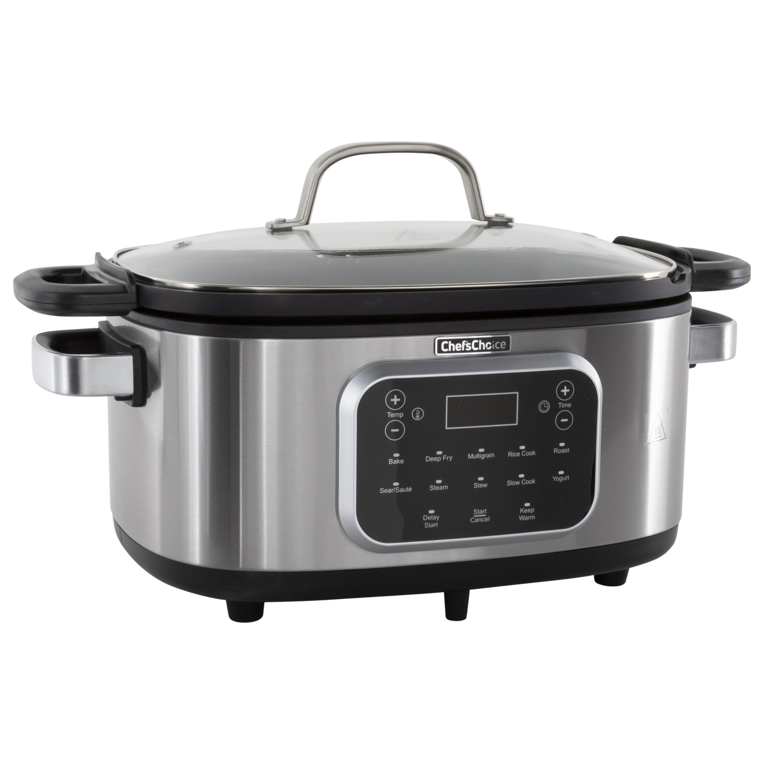 ChefsChoice Multicooker, Large 6-Quart Capacity Multipurpose Non-Stick Vessel and Variable Temperature Control with Keep Warm a