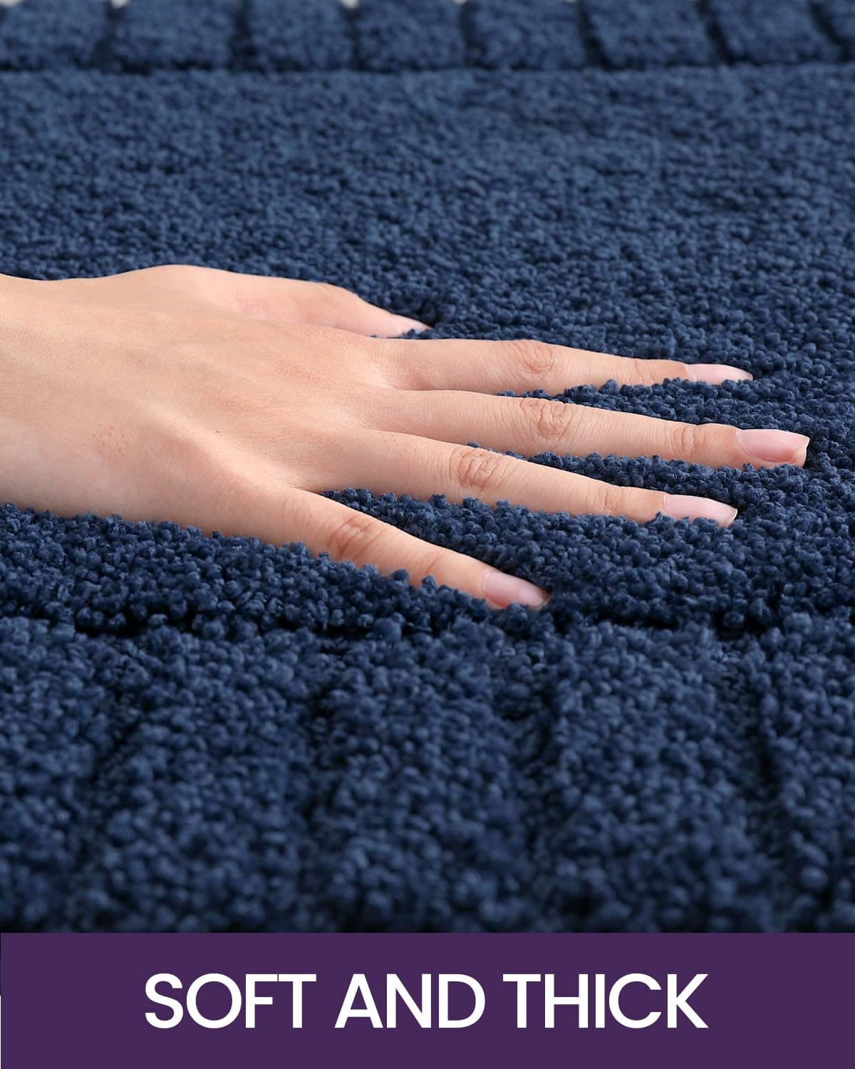 Dexi Bathroom Rugs 24''X43'', Non Slip Bath Mats For Bathroom Floor, Ultra Soft And Absorbent Bath Rug Shower Carpet, Machine Wa