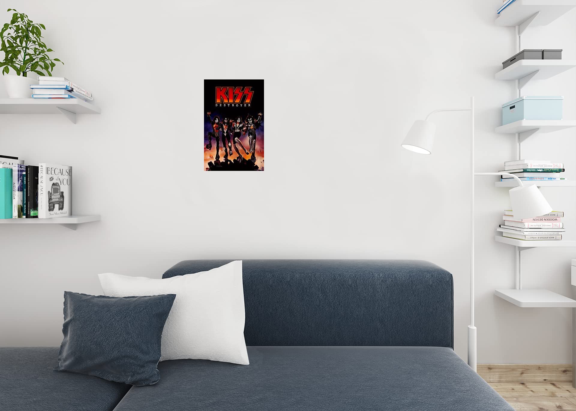 Poster Foundry Kiss Band Destroyer Album Cover Poster | 12x18" | Vintage Paper Wall Art Decor