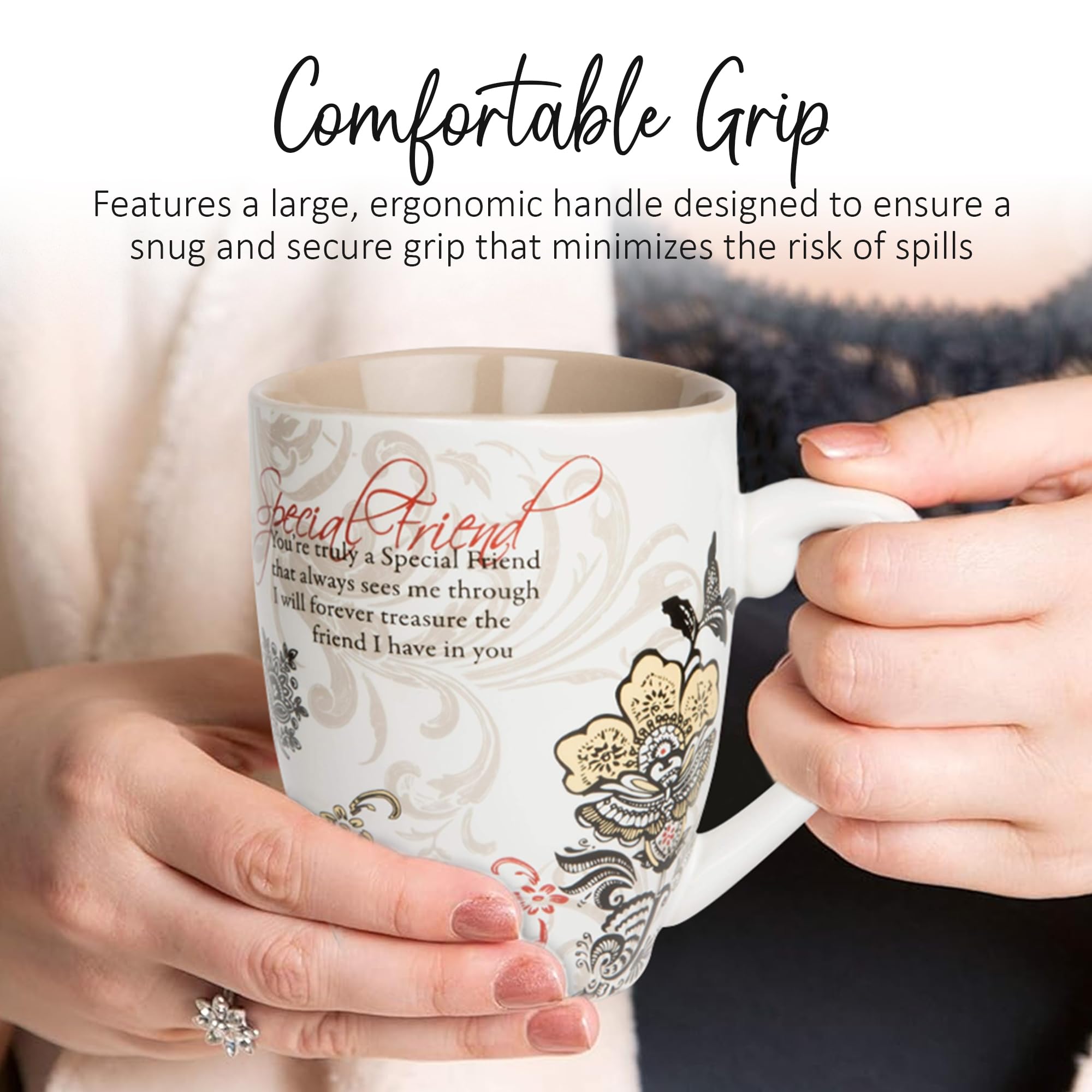 Pavilion Coffee Mugs - Mark My Words Special Friend Mug With You'Re Truly A Special Friend Text Design - Ceramic Coffee Cup