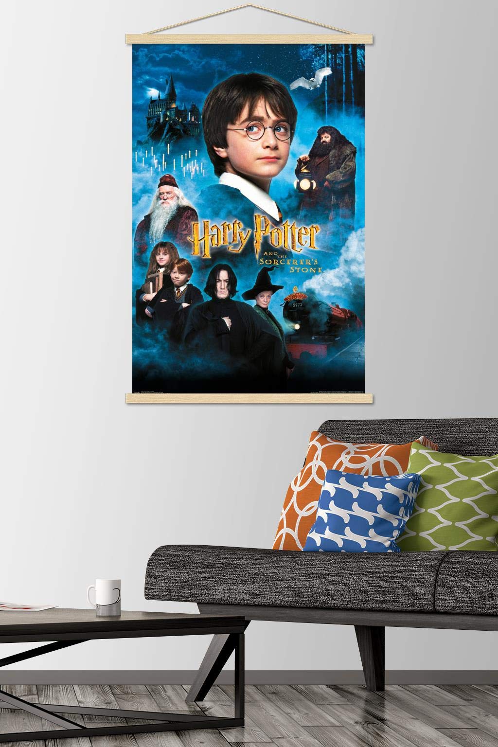 Trends International Harry Potter And The Sorcerer'S Stone - Candles One Sheet Wall Poster, 22.375'' X 34'', Print And Beechwood