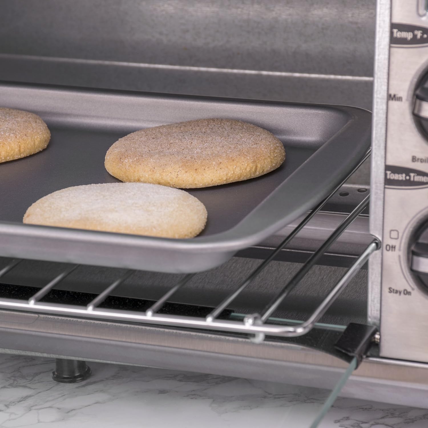 G & S Metal Products Company Ovenstuff Nonstick Toaster Oven Cookie Pan, 8.5 Inches By 6.5 Inches