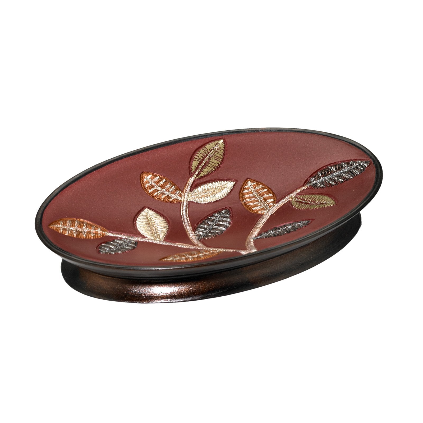 Popular Bath Aubury, Soap Dish, Burgundy