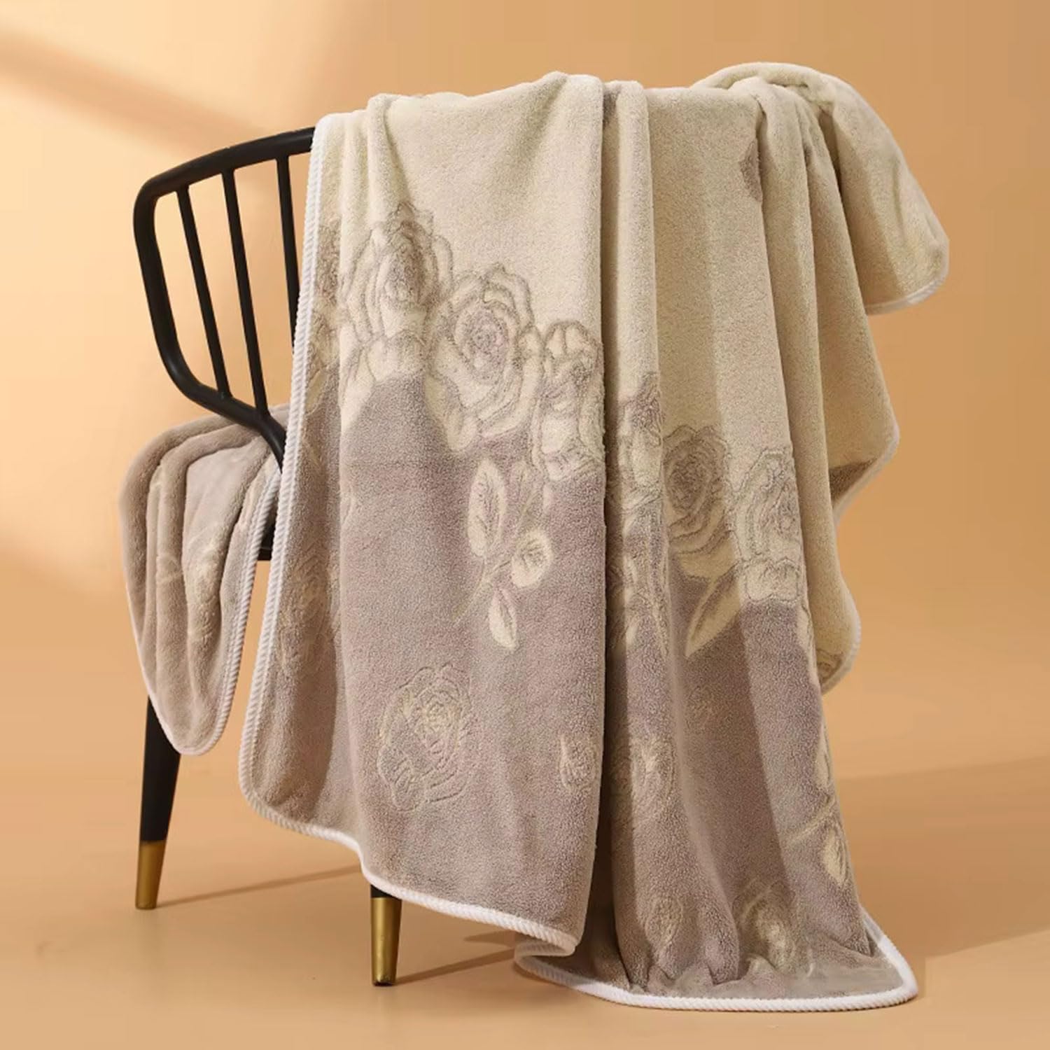 Maxoshine Extra Large Size Towels For Bath-Super Soft Jumbo Bath Towels With Hanging Loop-Highly Absorbent Quick Drying Bathing 