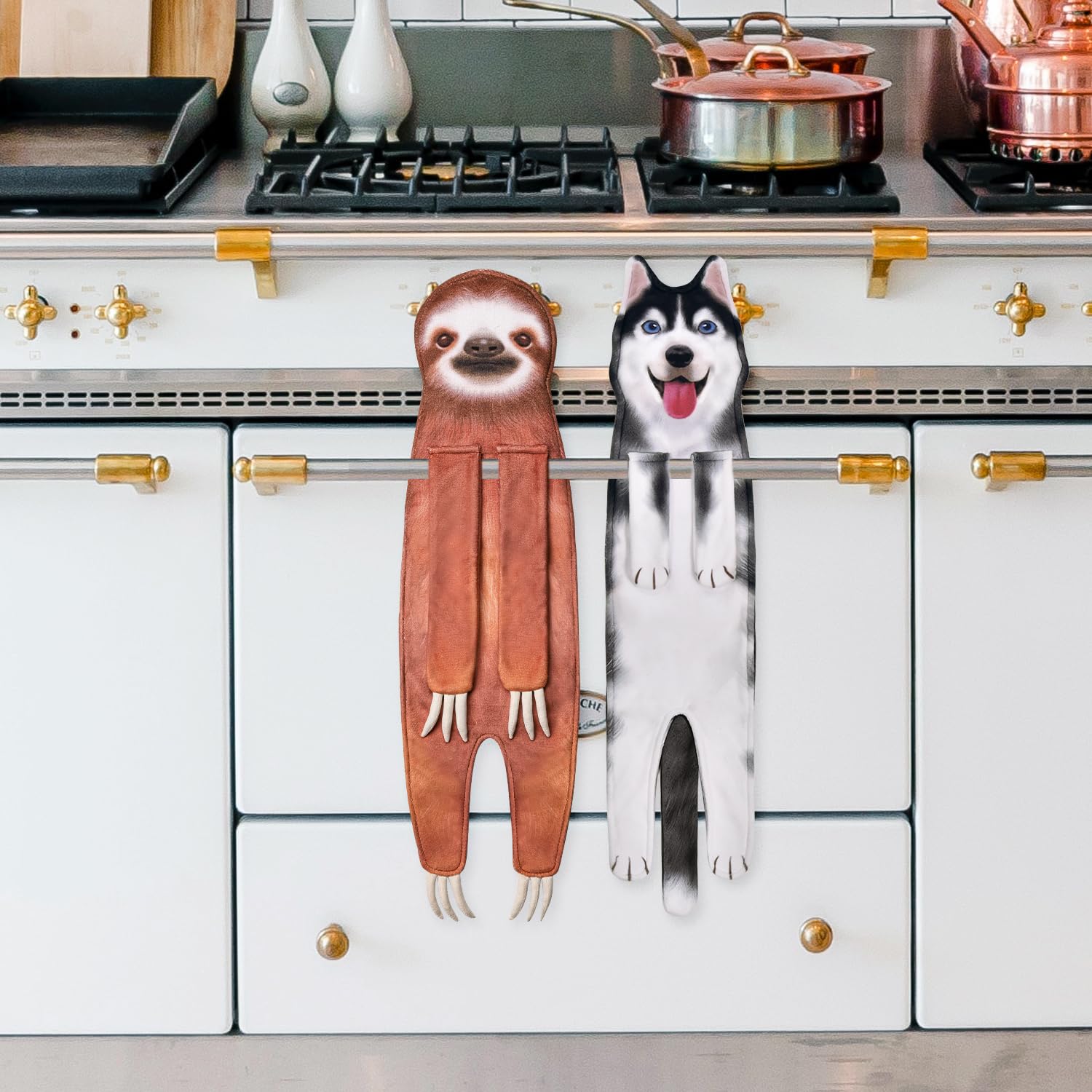 Funny Sloth Hand Towels For Bathroom Kitchen - Sloth Gifts Cute Decorative Sloth Decor Hanging Face Towels Absorbent Soft- Mothe