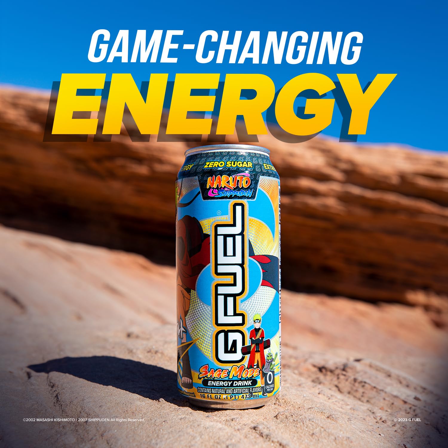 G Fuel Sage Mode Energy Drink, 16 Oz Can, 12-Pack Case, Inspired By Naruto Shippuden