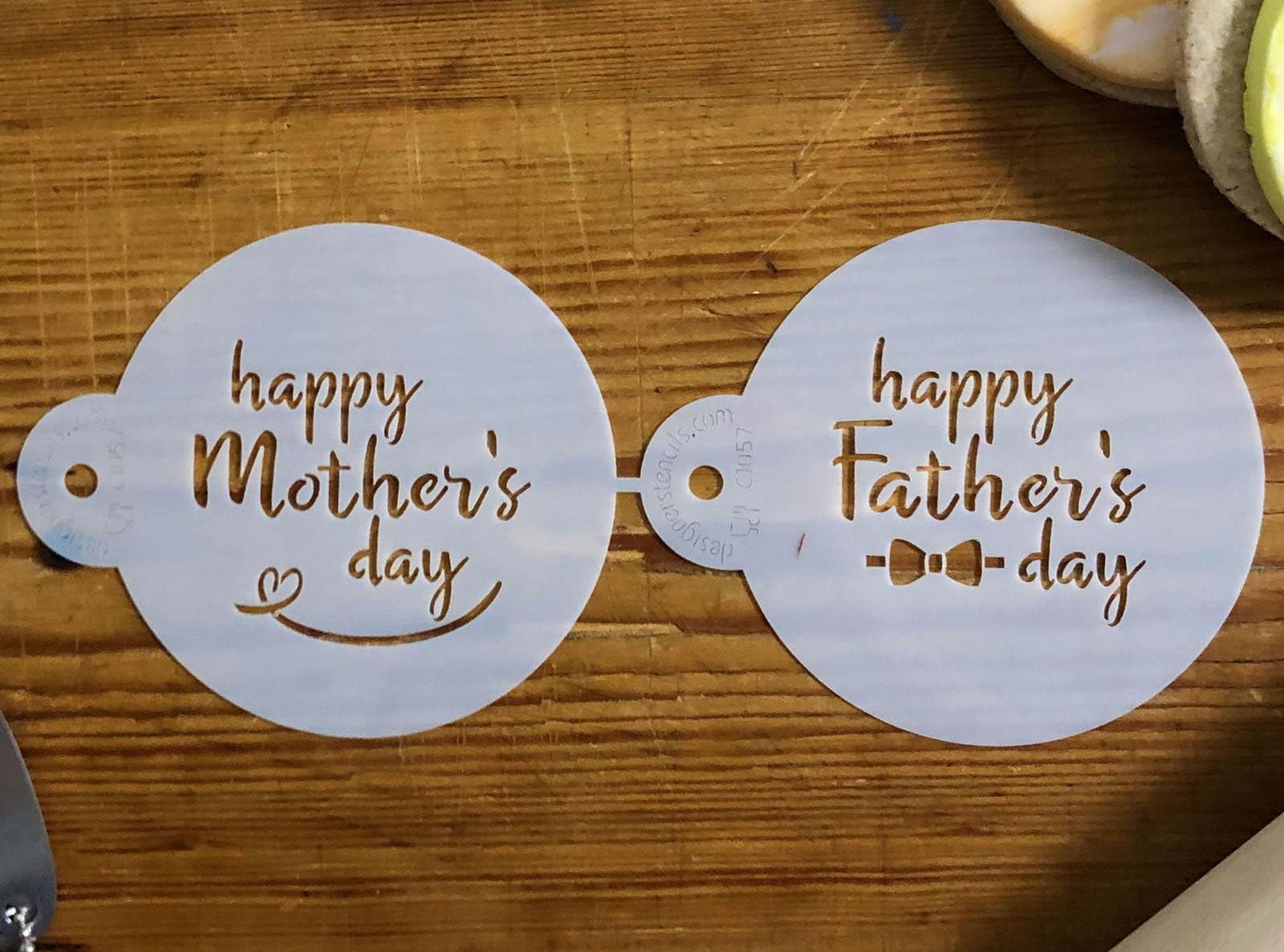 Happy Mother'S And Father'S Day Cookie Stencil | Decorating Template Cookie Cake Stencils | Reusable Stencils Stencils | C1057 B