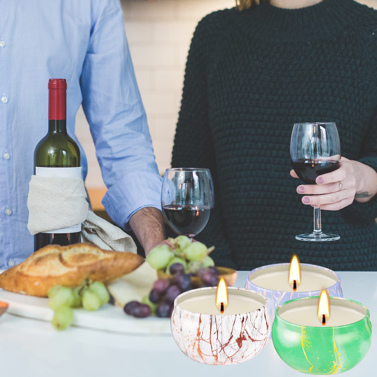 16 Packs Scented Candle Gift Set for Mom, Woman, 2.5oz Aromatherapy Home Bath Yoga, Natural Soy Wax Candles, Fragrance Mothers D