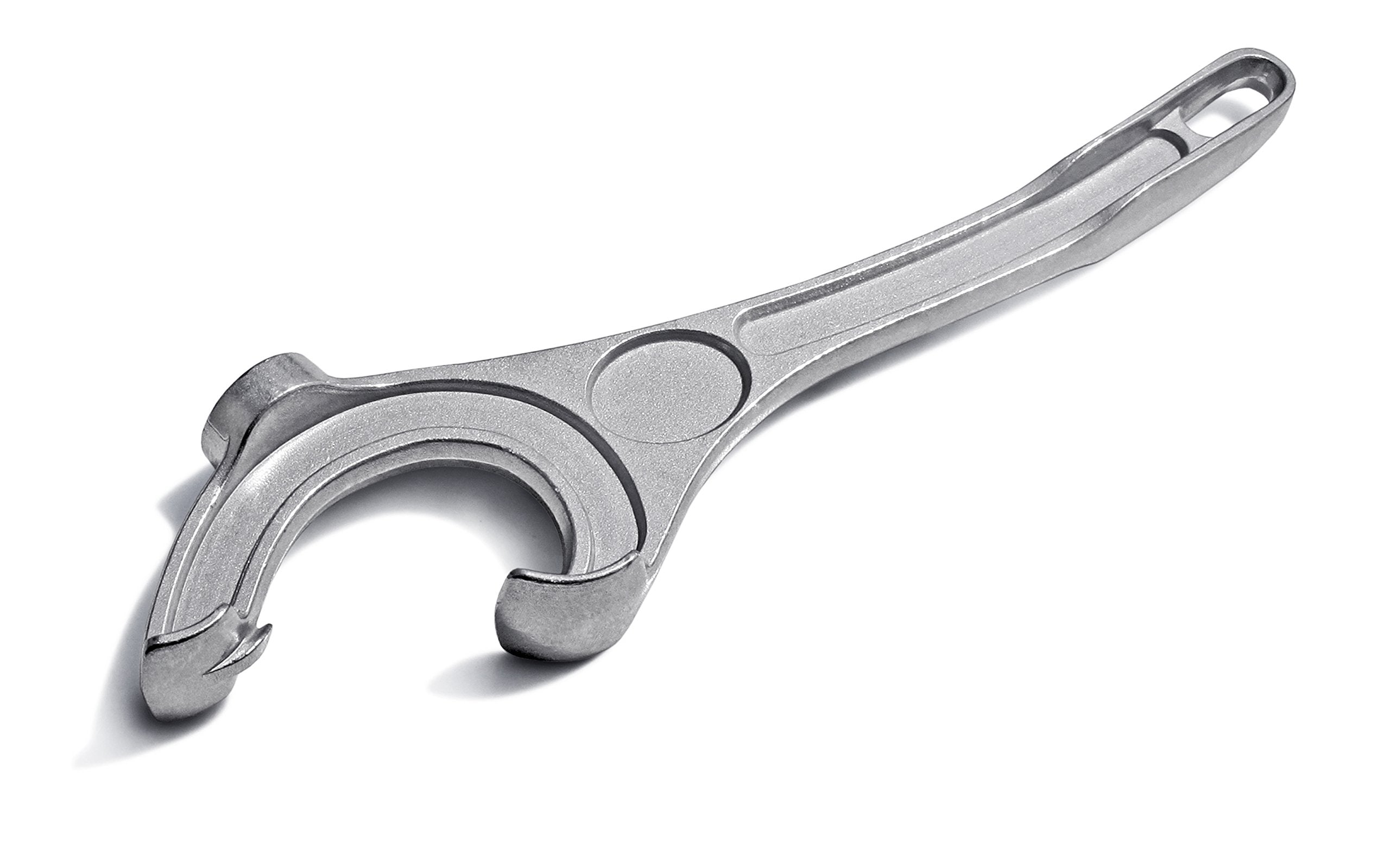 New Star Foodservice 38019 Aluminum Pail Opener, 14'', Silver