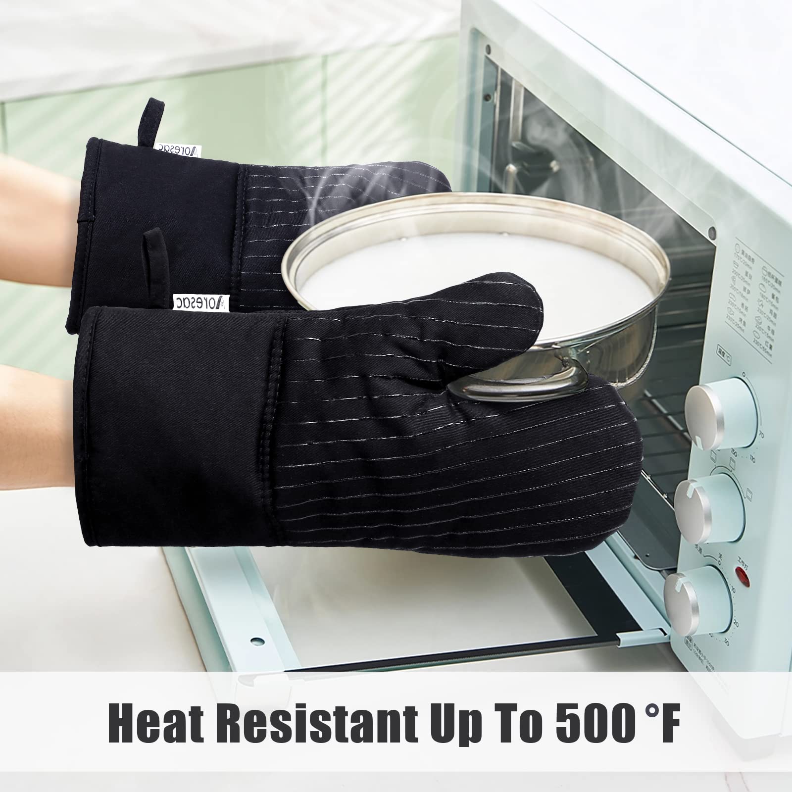 AORESAC Oven Mitts and Pot Holders Set  500