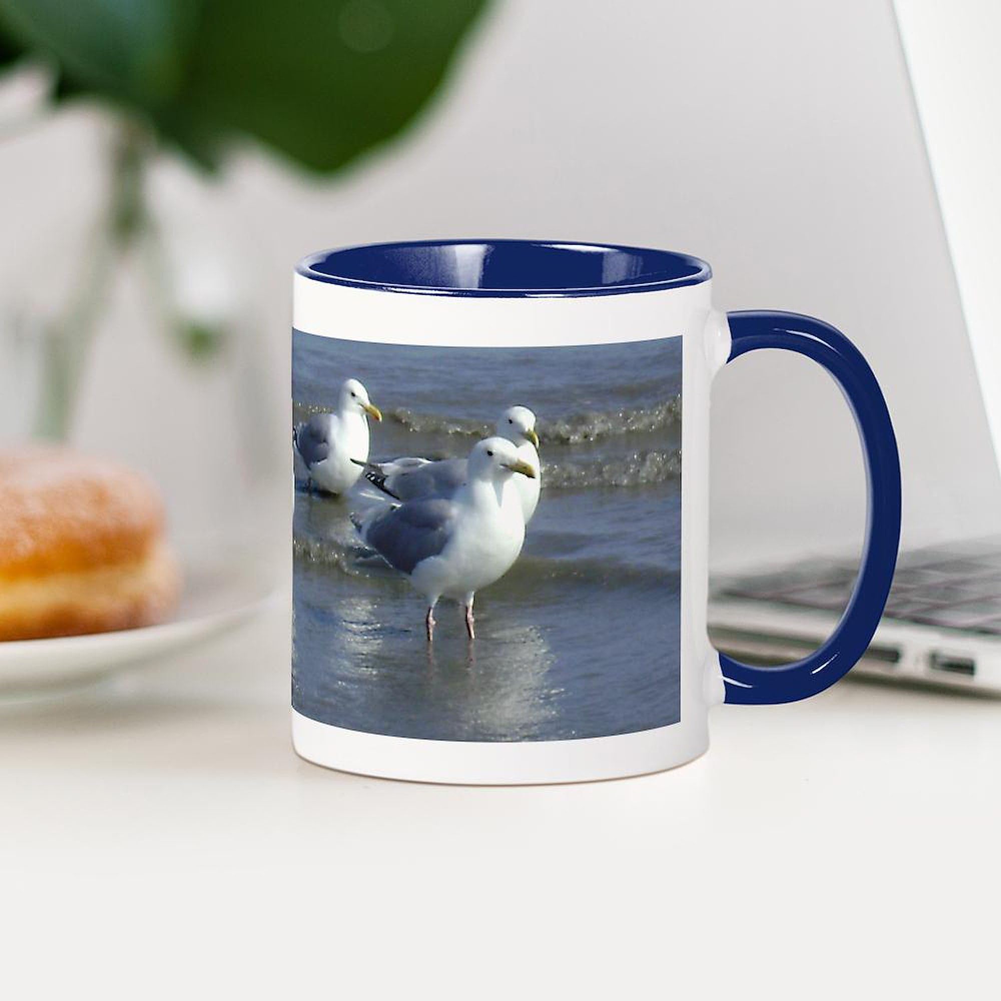 CafePress Seagull Heaven Mug 11 oz (325 ml) Ceramic Coffee Mug