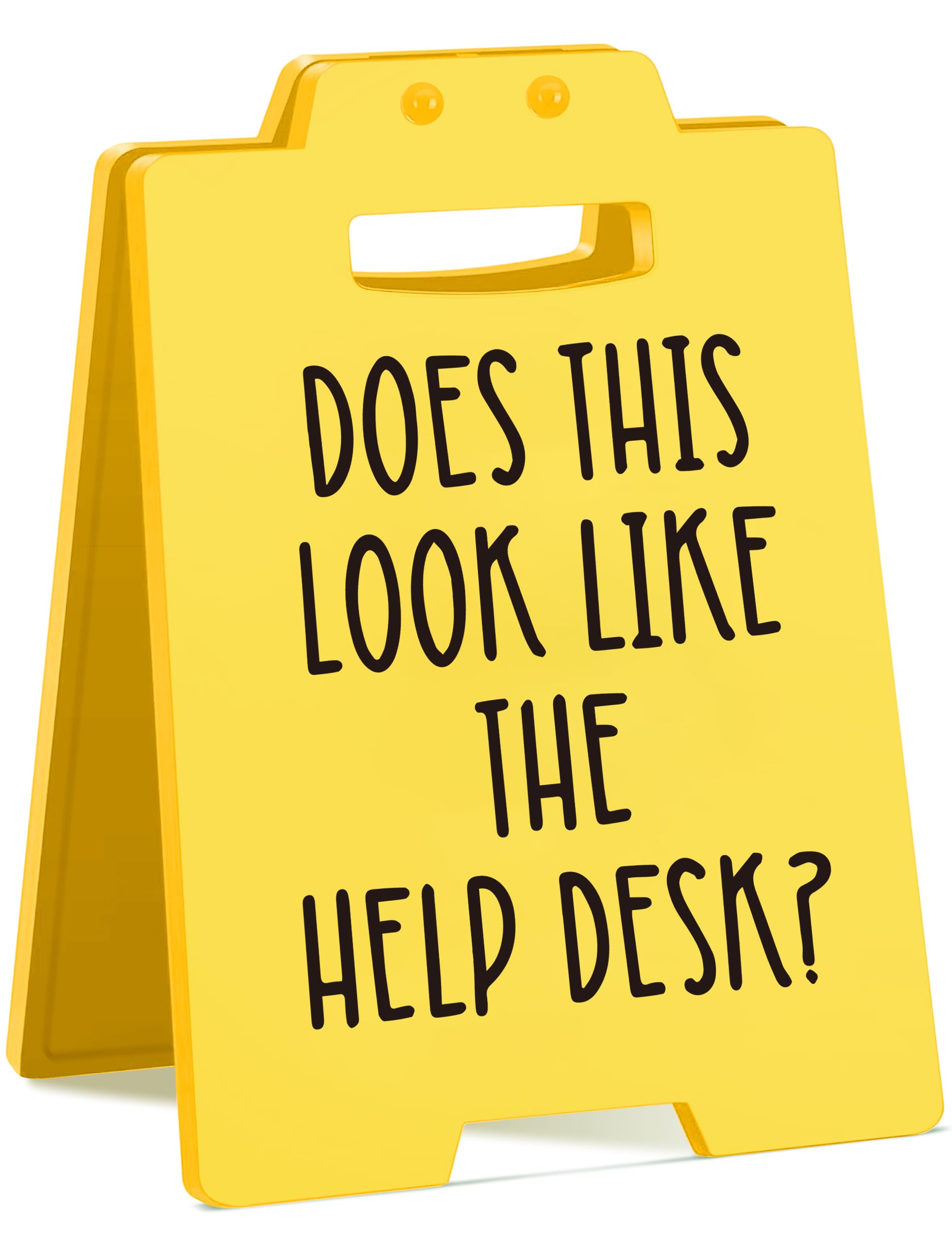 Funny Office Desk Sign - Sarcastic Cubicle Decor for Coworker, Boss, Employee - Gag Gift for Birthday, Christmas, or White Eleph