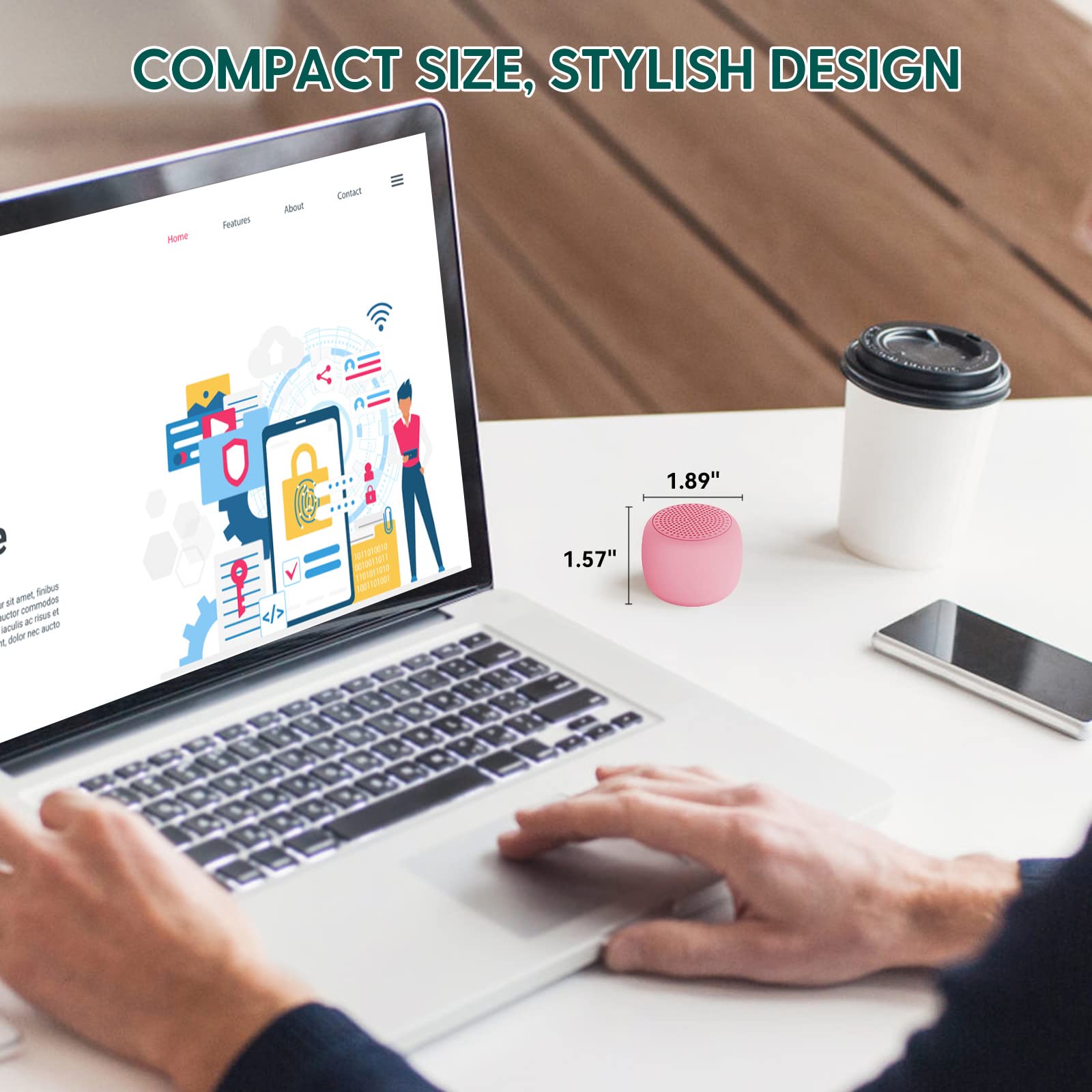 White Noise Machine Babelio Mini Sound Machine For Adults Kids Baby | 15 Non-Looping Sounds | Timer | Easy To Pocket And Travel