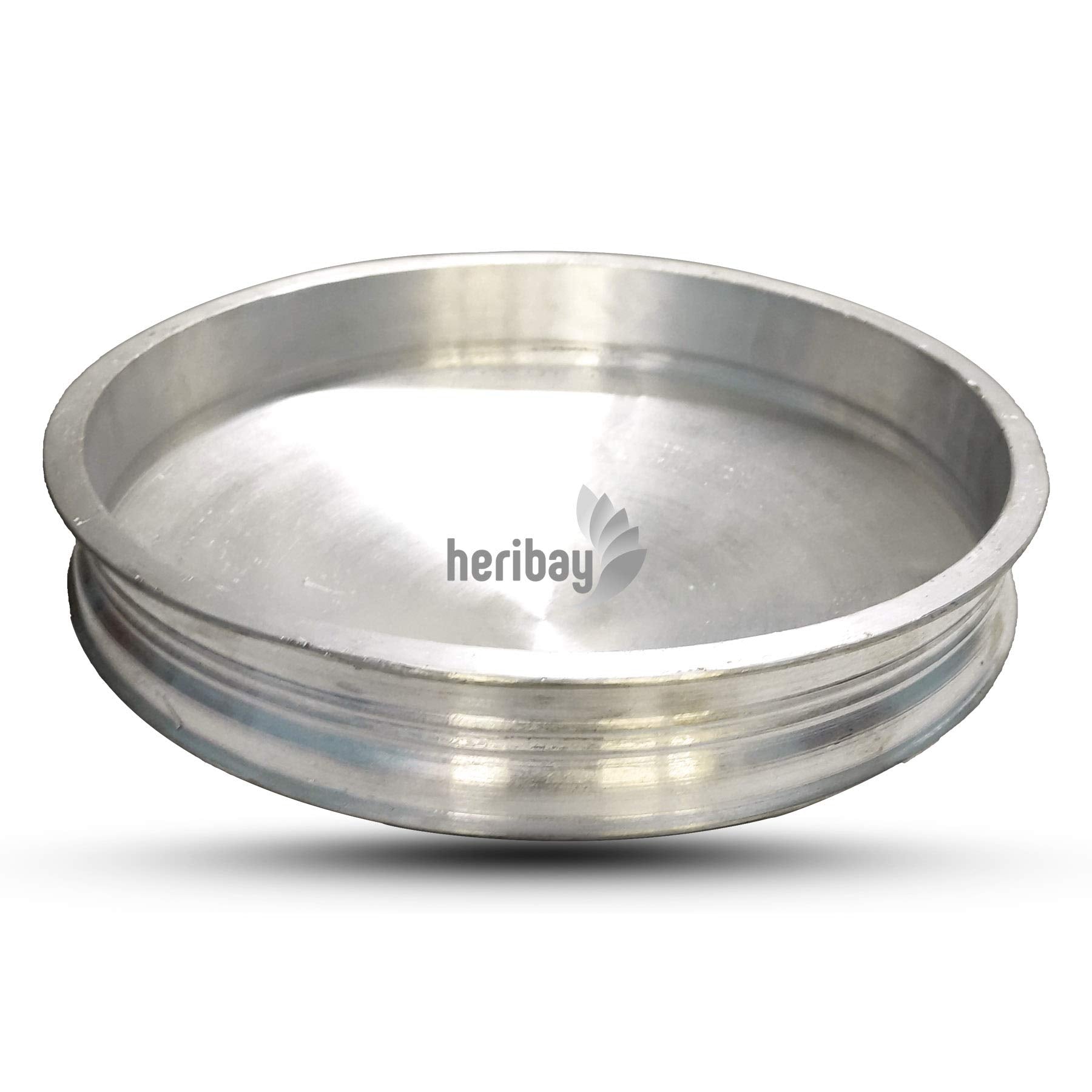 Heribay Indolium Healthy Cooking Aluminium Uruli/Kadhai/Wok Without Lid (Silver, 4L, 13 Inch)