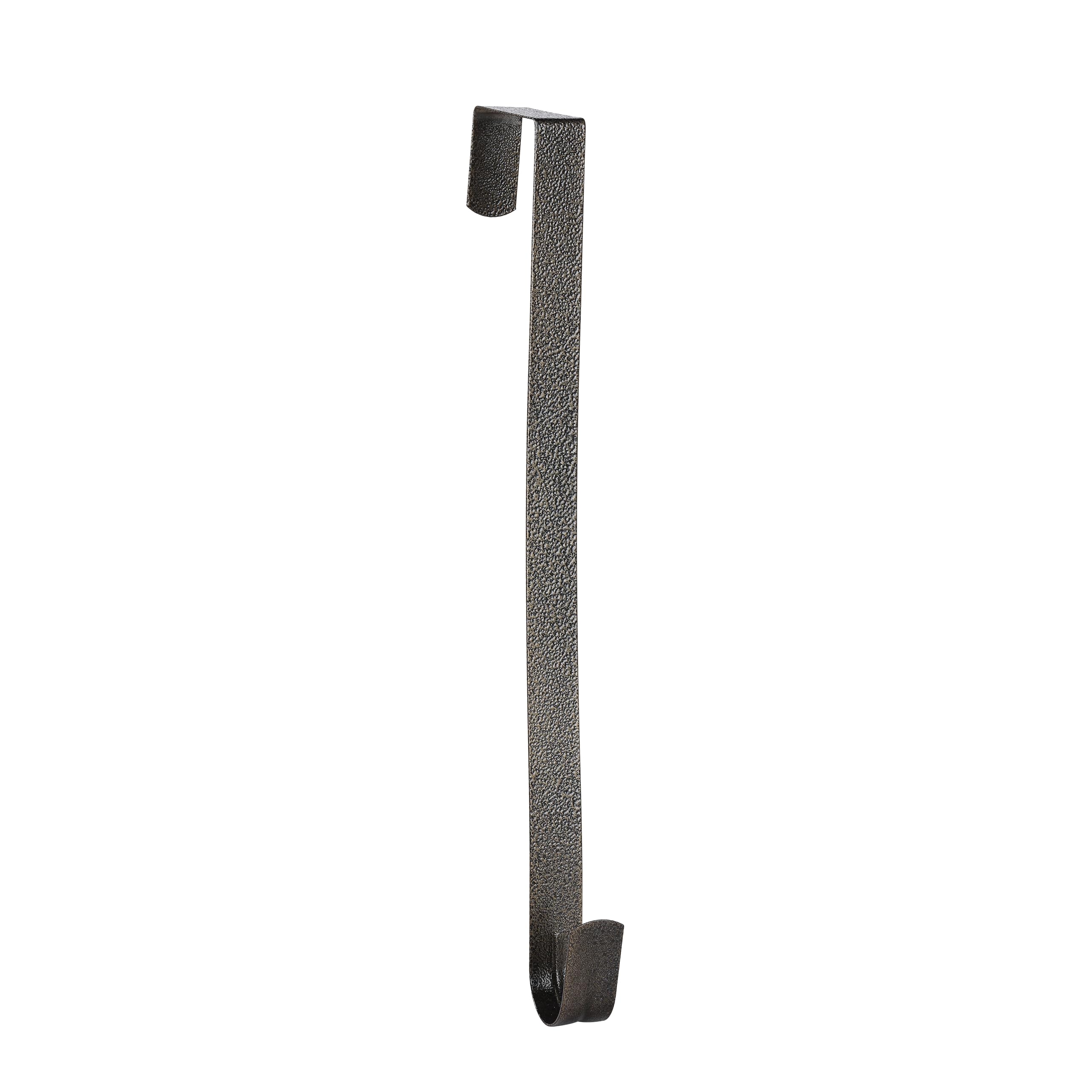 Sattiyrch 15 Wreath Hanger for Front Door,Sturdy Steel Wreath Door Hanger,Over The Door Hanger Hook (Textured Bronze,1)