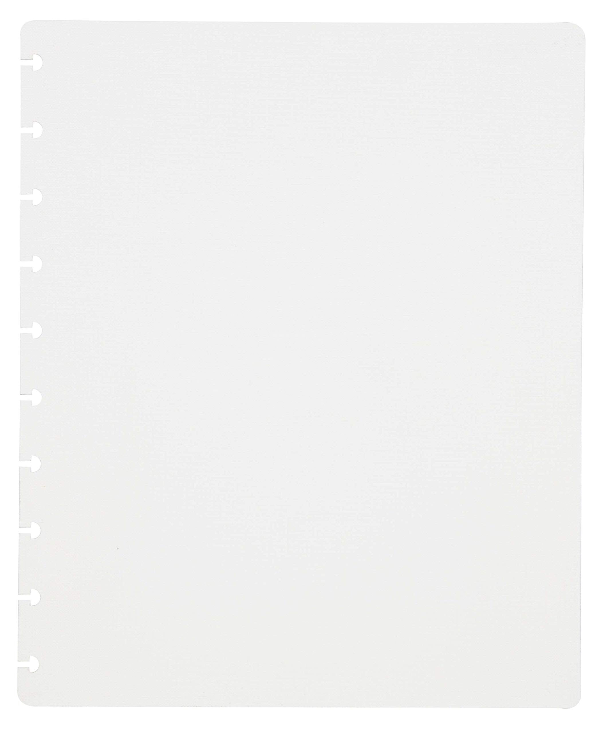 Talia Discbound Notebooks, Planner, Customizable, (White Wturq Discs, Midsize (75In X 975In))