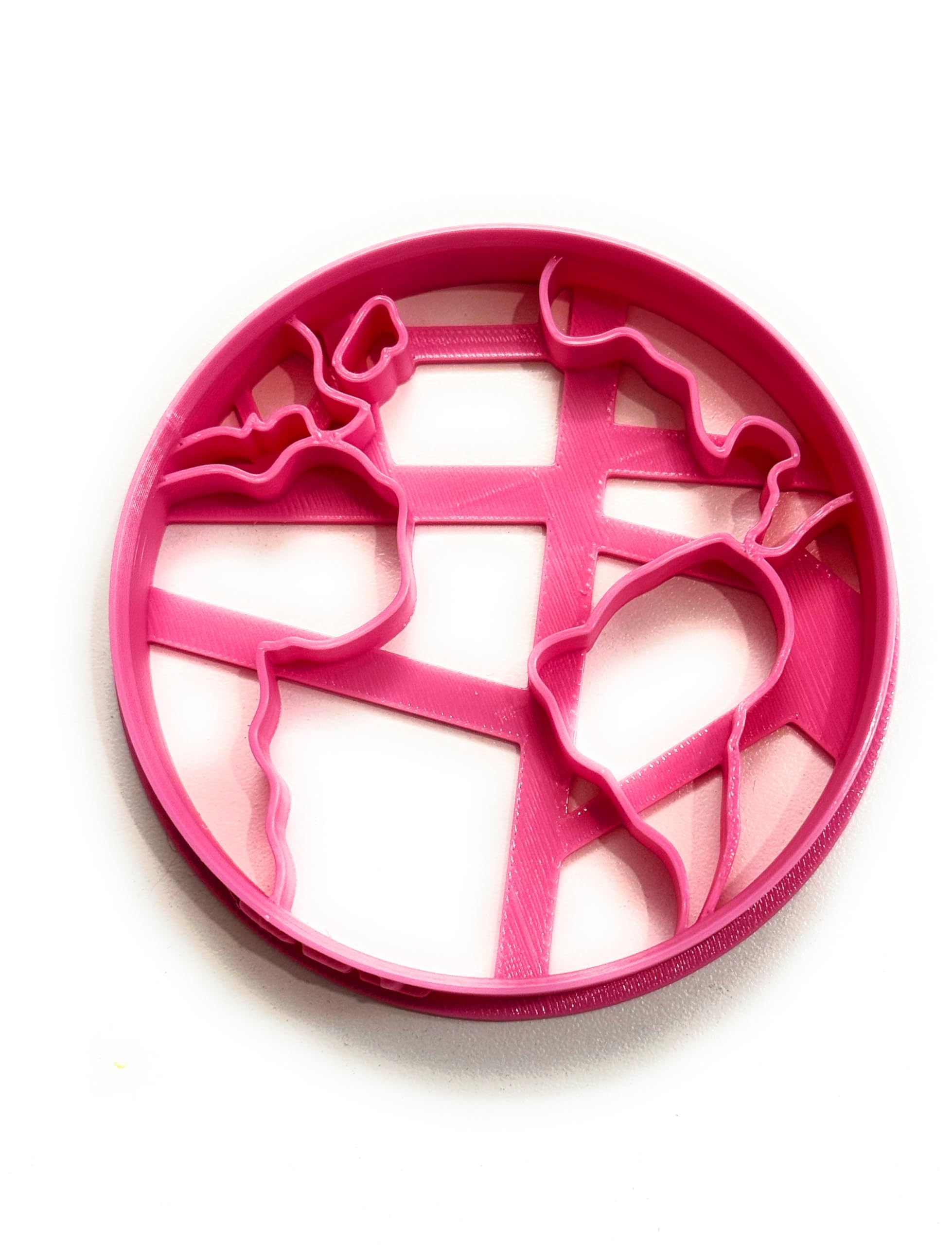 T3D Cookie Cutters Planet Earth Cookie Cutter, Suitable For Cakes Biscuit And Fondant Cookie Mold For Homemade Treats, 3.53''X3.