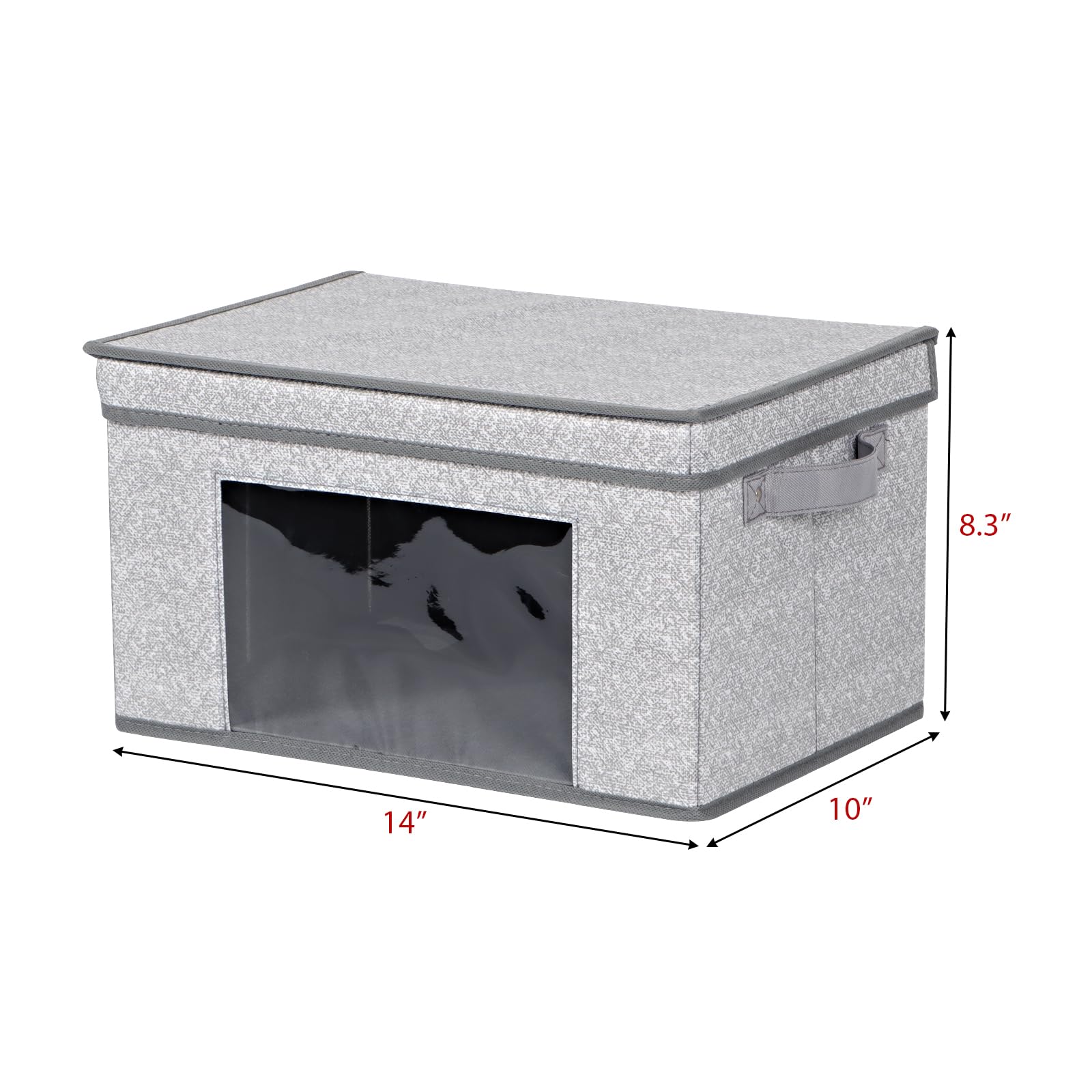 Univivi Fabric Foldable Storage Bins With Lids Collapsible Storage Boxes Bins Organization Baskets For Home, Closet, Playroom, 1