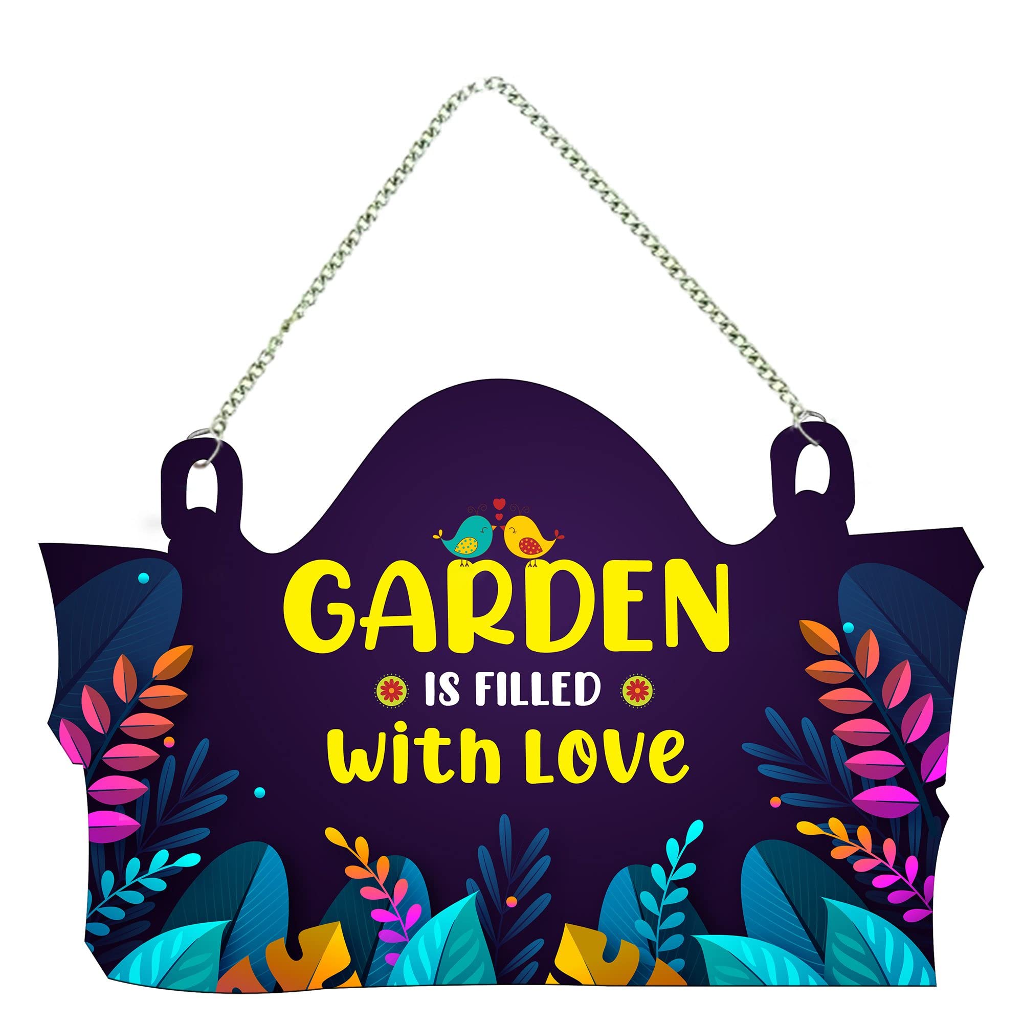 Artvibes Garden Quotes Wooden Wall Hanger For Home Decor | Office | Gifts | Bedroom | Wall Art For Living Room | Decoration Wall