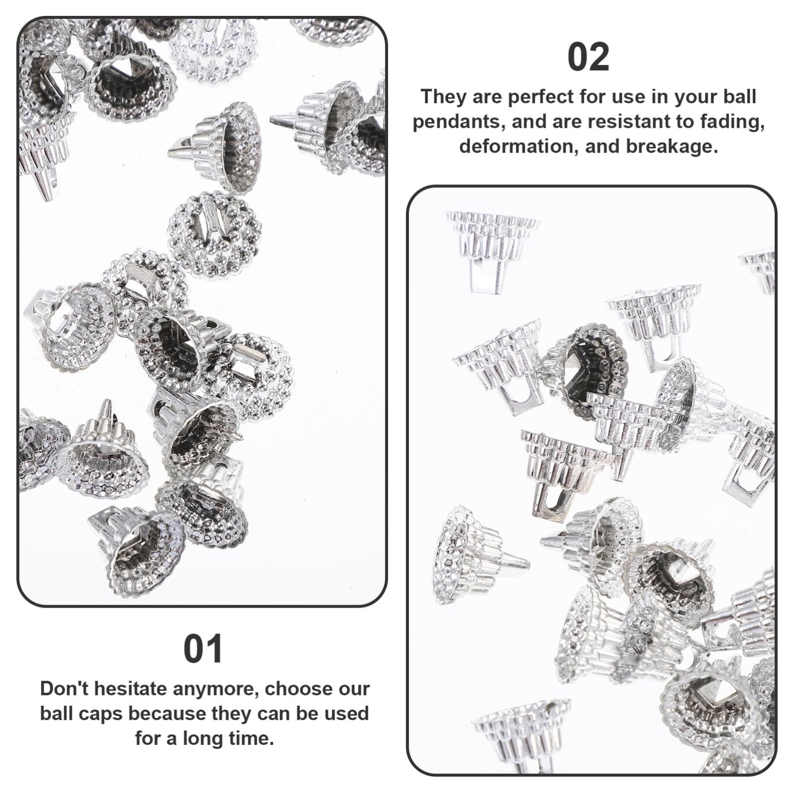 Veemoon 1set Replaceable Christmas End Caps Pendant for Holiday Ornaments Easy to Install Secure for Xmas Decorations and Tree D