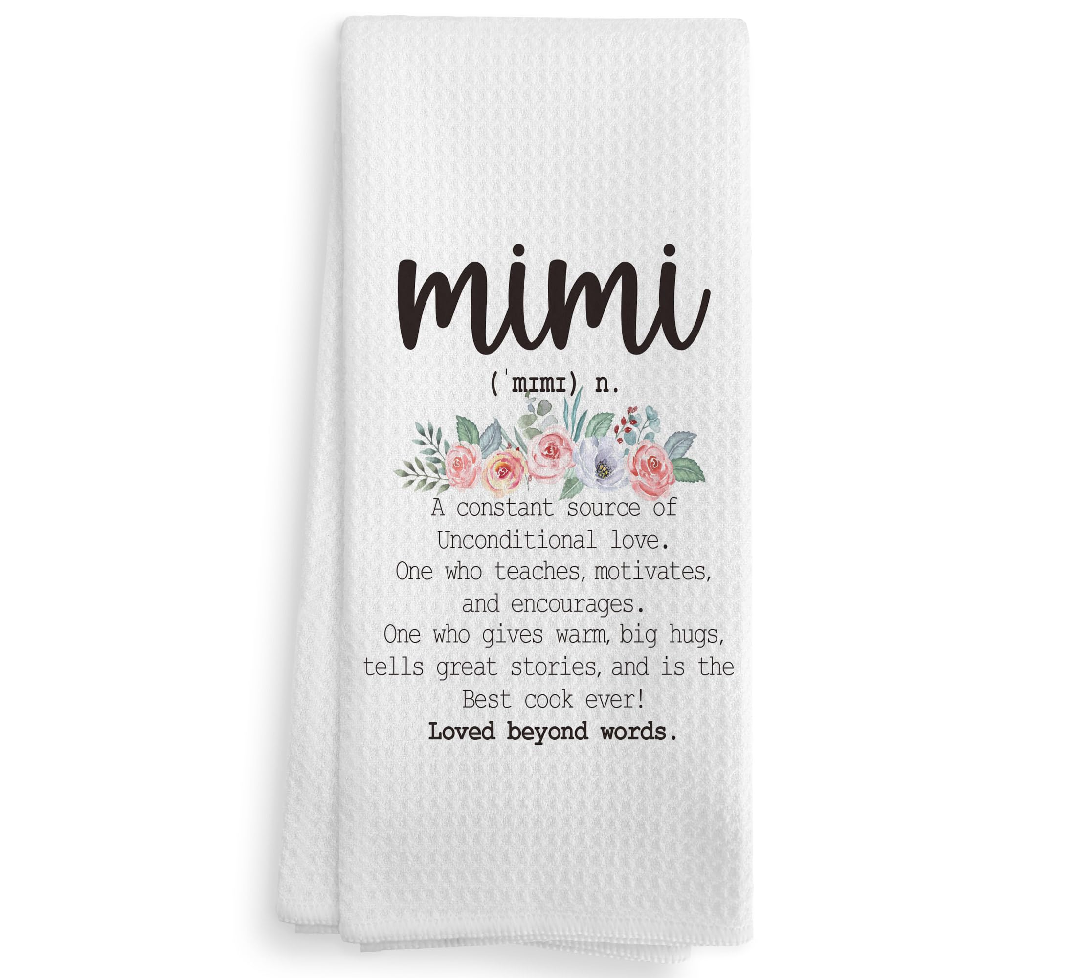 NOQL Mimi Gifts Kitchen Towels and Dishcloths, Mimi Gifts, Mimi Gifts for Grandma, Gifts for Mimi, Best Mimi Gifts Drying Cloth 