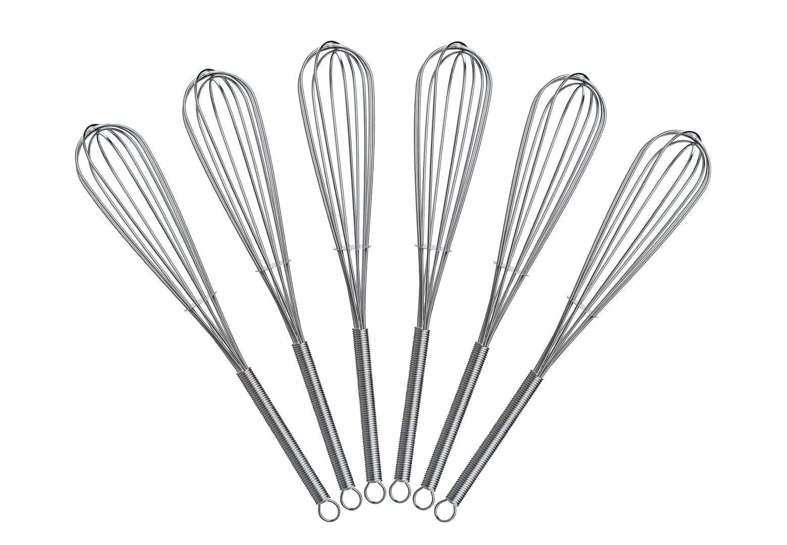 8 Inch Mini Wire Whisk 6 Pack - Stainless Steel